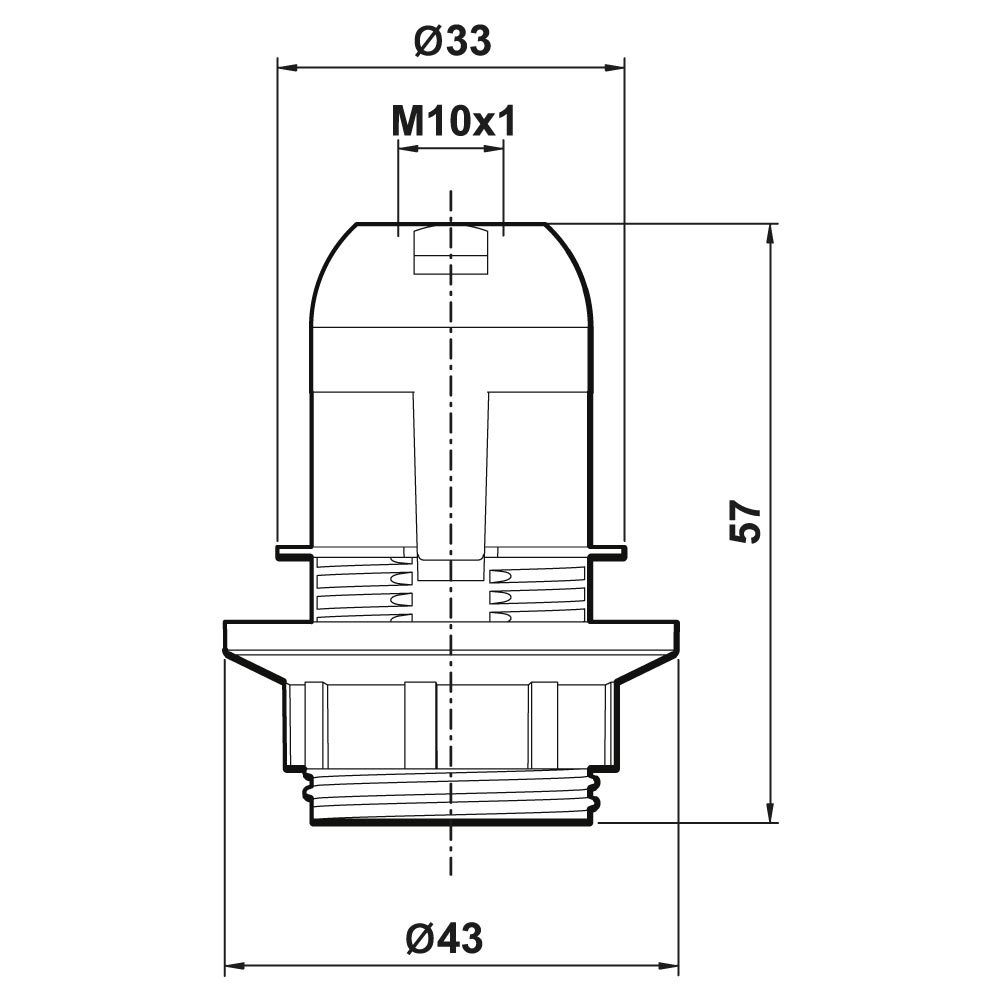 ALING-CONEL Lampenfassung »E14 (PBT) Gewindefassung (kurze Version) mit  Einbauring«, (Set, 1-St) online kaufen | OTTO