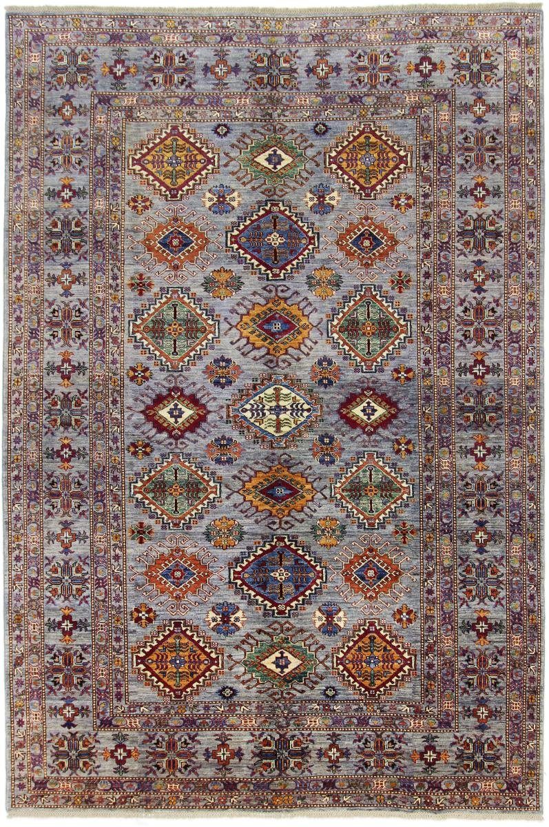 Handgeknüpfter rechteckig, mm Trading, Nain Orientteppich 205x304 Kazak Höhe: 5 Orientteppich, Super