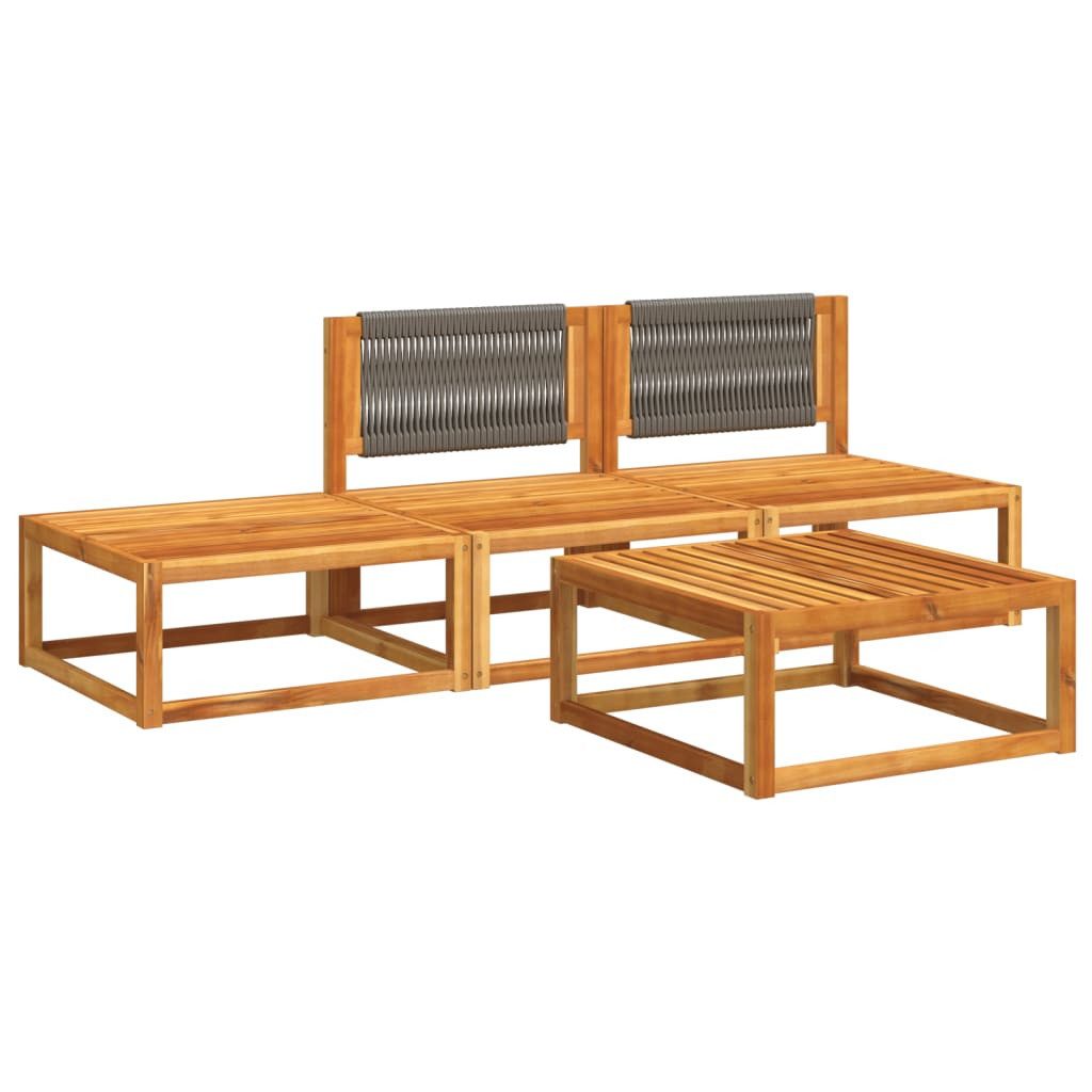 vidaXL Loungesofa 4-tlg. Garten-Sofagarnitur mit Kissen günstig online kaufen