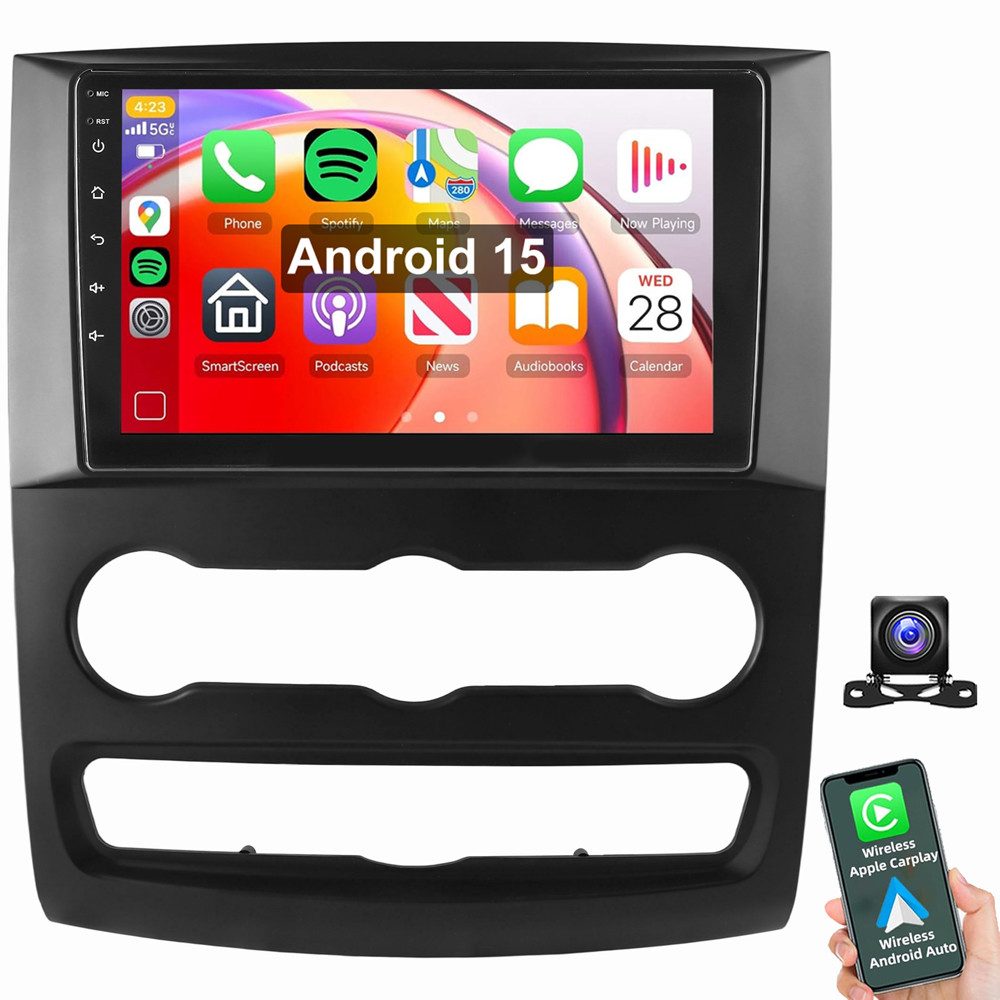 ESSGOO Für Mercedes Sprinter 2006-2017 / VW Crafter 2006-2011 Autoradio (RDS, Digitalradio (DAB), FM, AM, Carplay Android Auto GPS Navi WIFI BT)