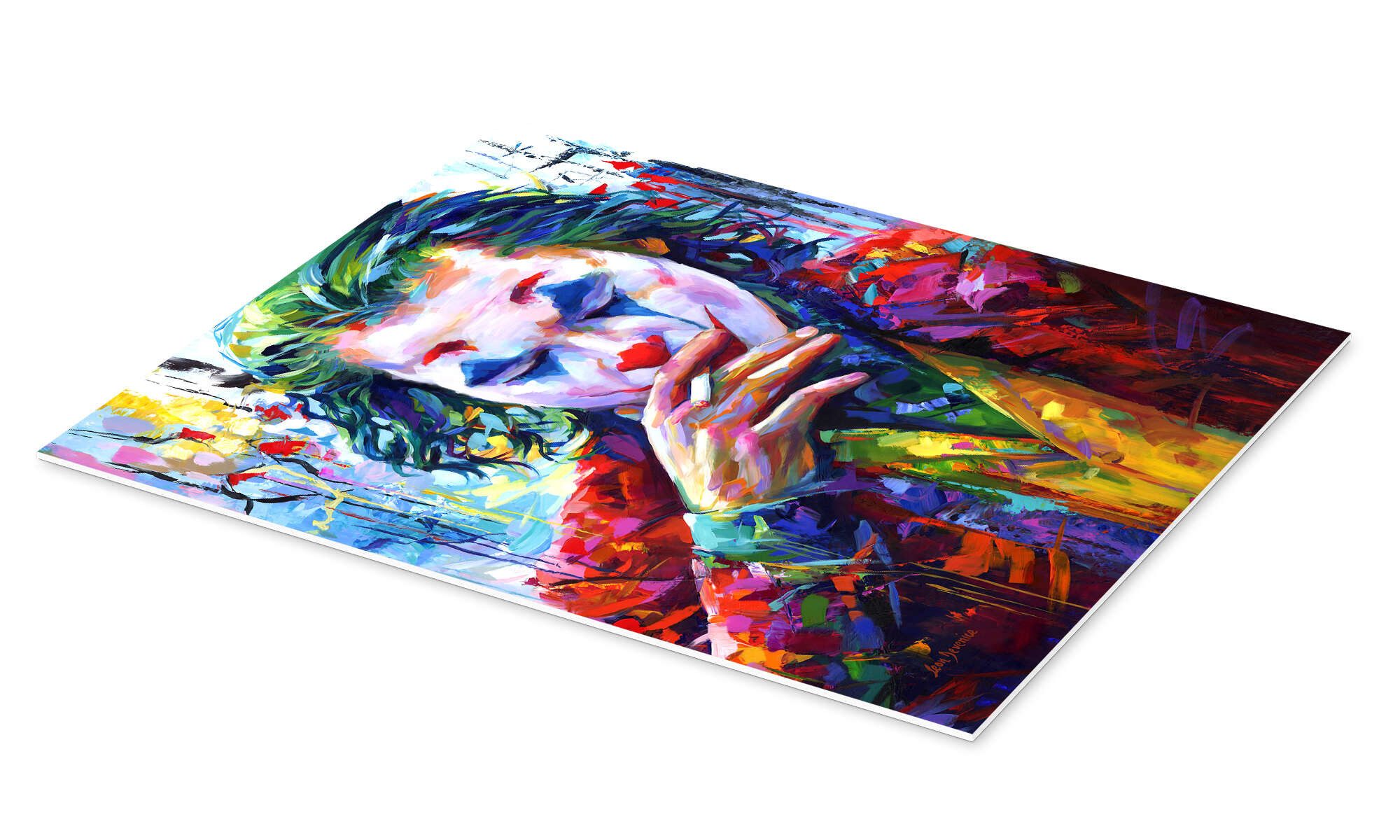 Posterlounge Wandbild Smoking Joker Pop Art, günstig online kaufen