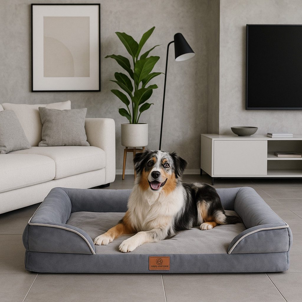 Tierbett Orthopädisches Premium Hundebett, flauschig weich, Abnehmbar,Waschbar