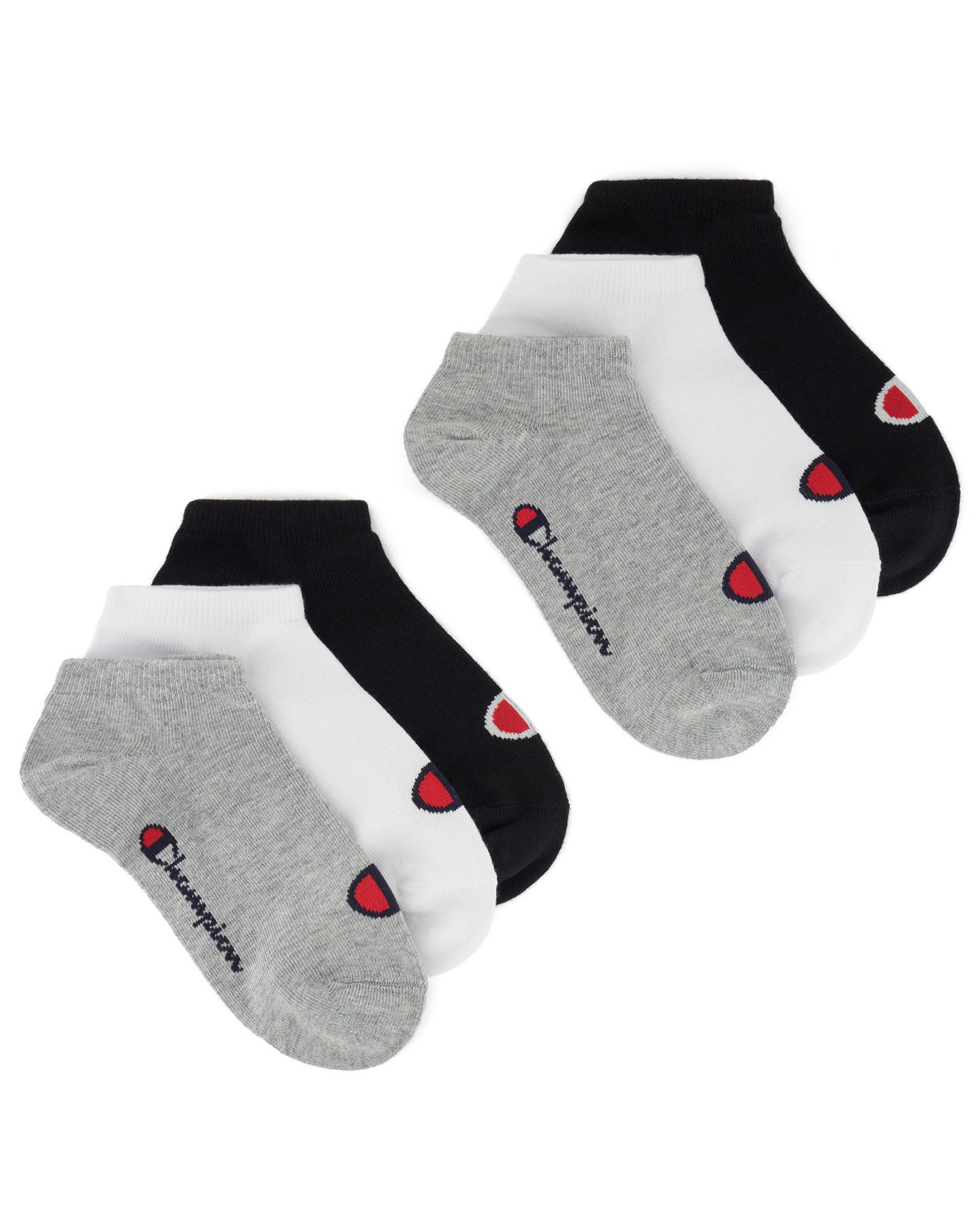 Champion Kurzsocken 6 Pack Quarter Socks (6-Paar, Set) für Kinder, sportlicher Look, aus Baumwollmischung