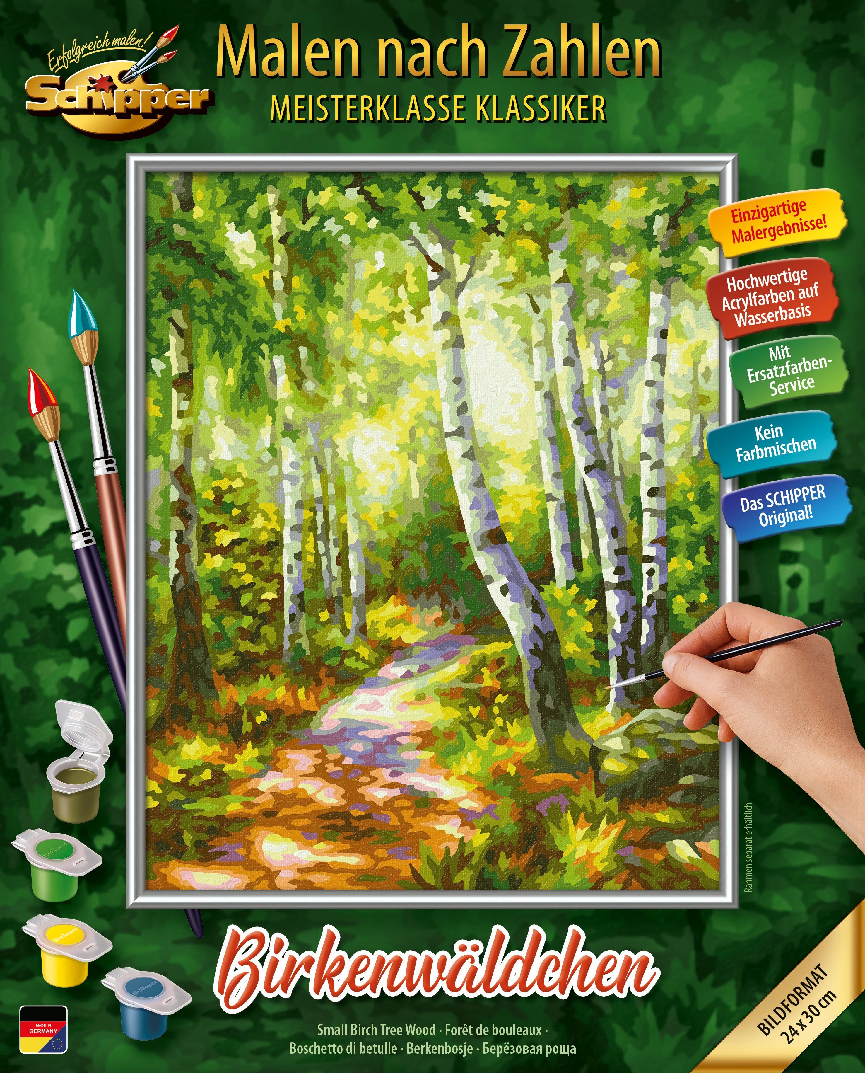 Schipper Раскрась по номерам Meisterklasse Klassiker - Birkenwäldchen, Made in Germany