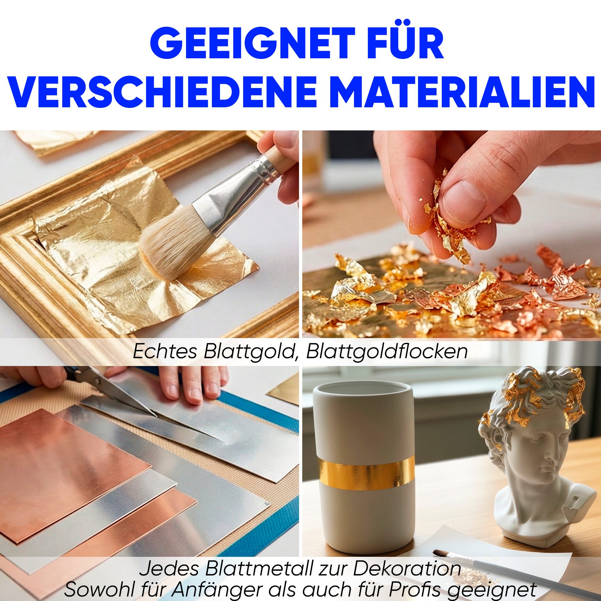 7 Artists Bastelkleber Anlegemilch Blattgold Kleber auf Wasserbasis 50ml - Anlegemilch, Anlegemilch Blattgold Kleber – Bild 5 von 5