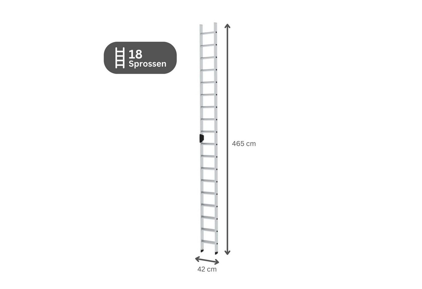 Thumbnail - PROREGAL® Anlegeleiter Stufen-Anlegeleiter ohne Traverse