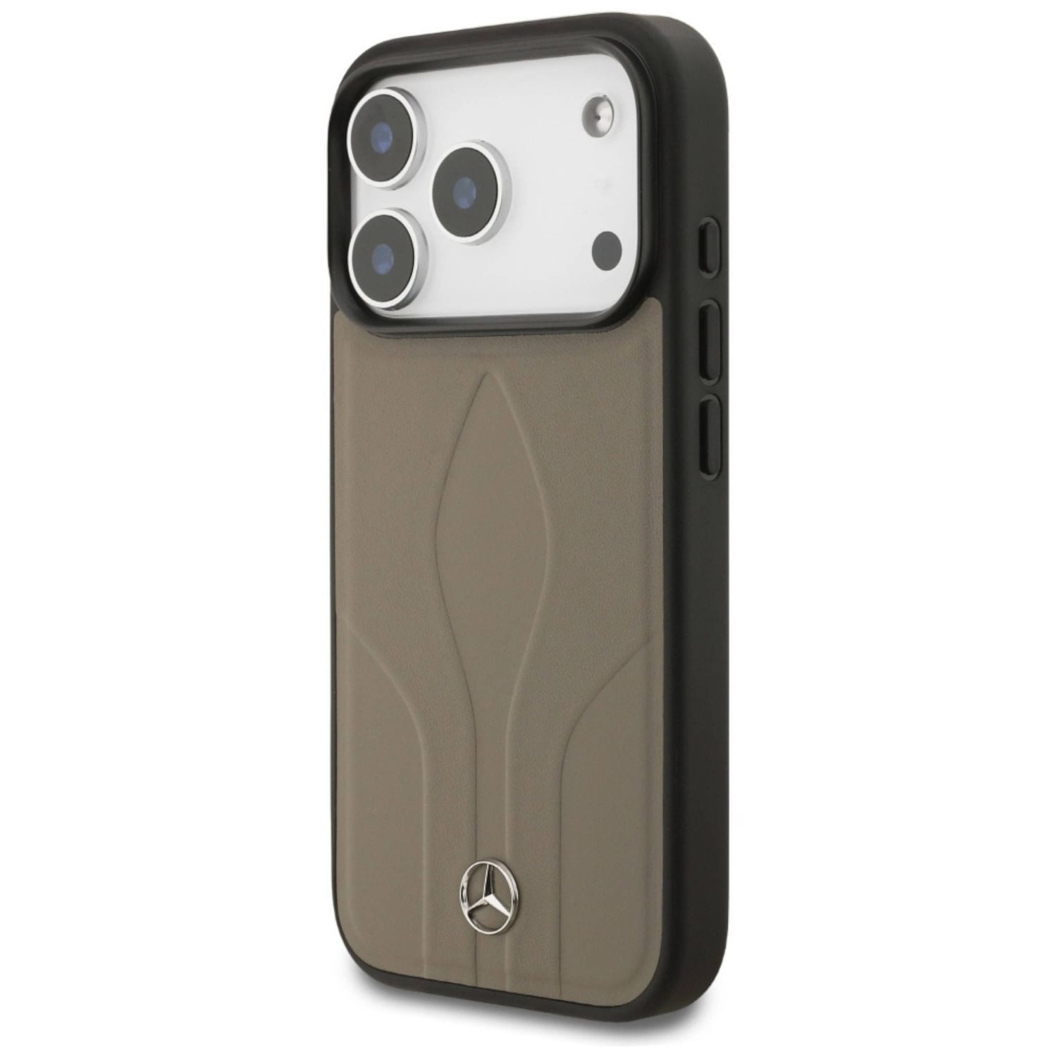 Mercedes Smartphone-Hülle Mercedes Apple Leather The Move MagSafe iPhone 17 Pro Max Hülle Braun