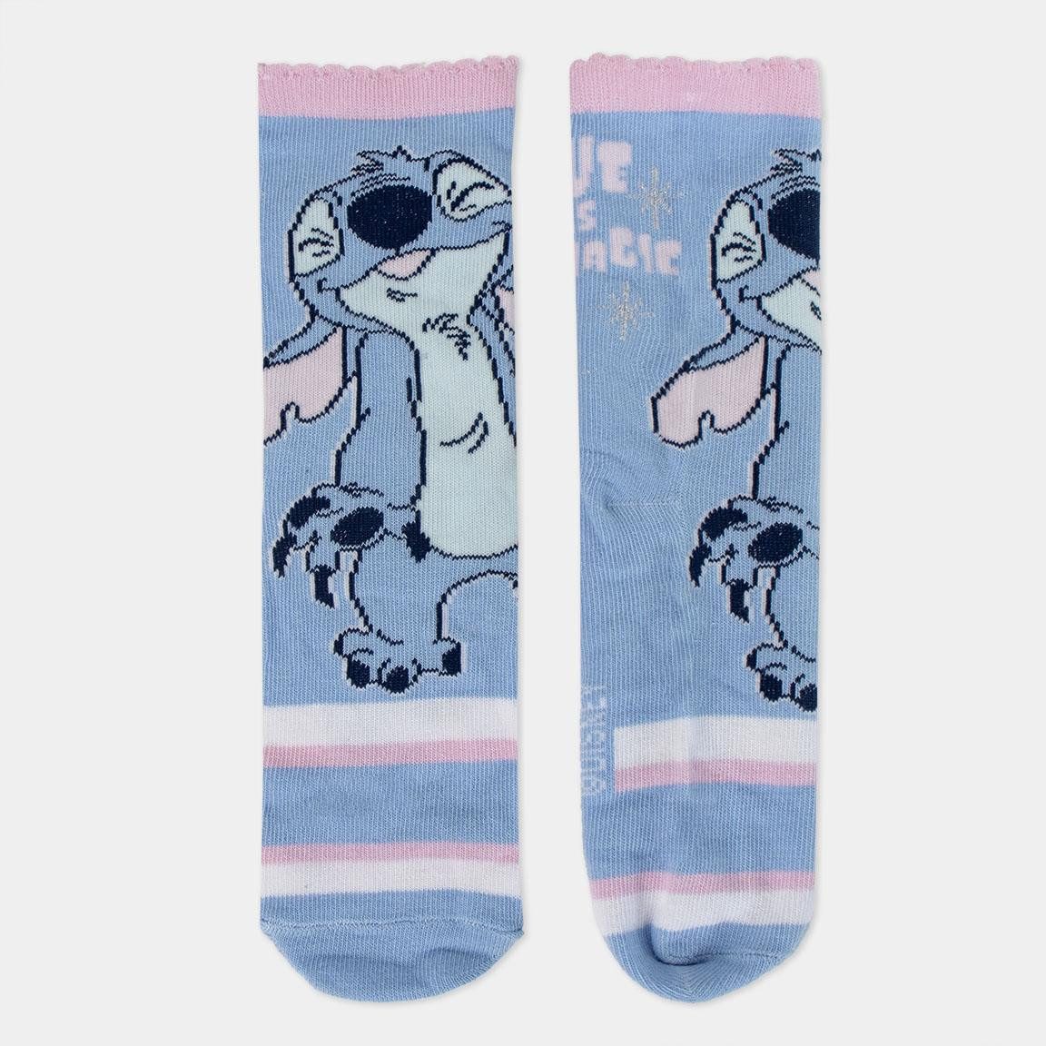Lilo & Stitch Socken Stitch Mädchen Socken Strümpfe 4 Paar in Spardose – Bild 5 von 5