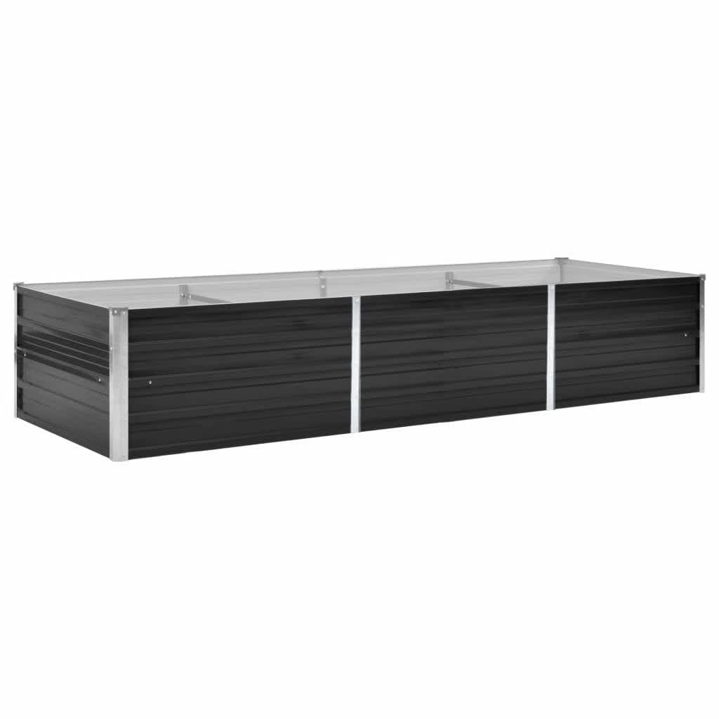 DOTMALL Hochbeet Garten-Hochbeet Anthrazit 240 x 80 x 45 cm Verzinkter Stahl