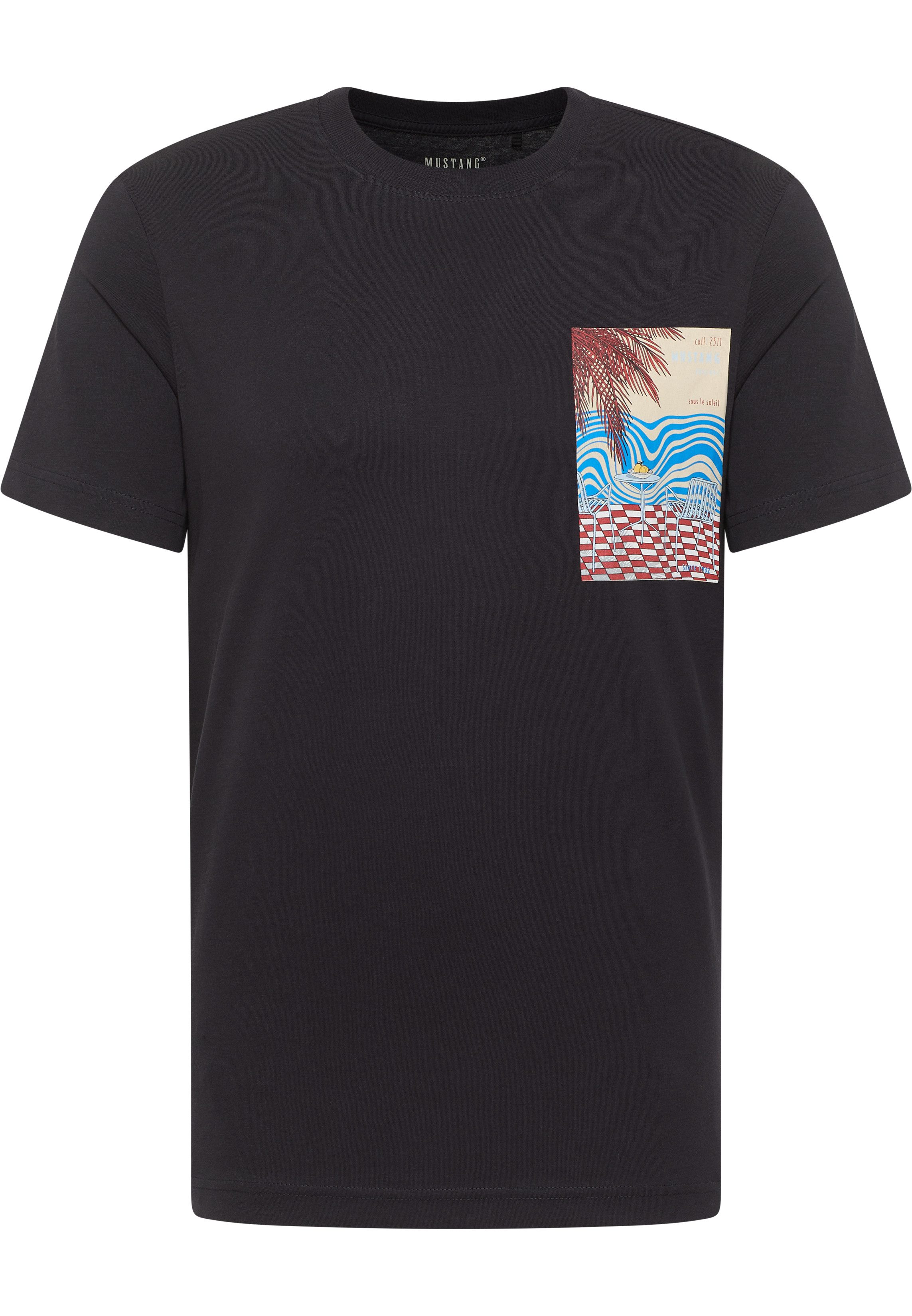 MUSTANG T-Shirt AUSTIN mit Front Print günstig online kaufen