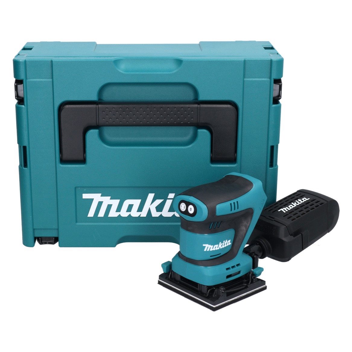 Makita Akku-Schwingschleifer DBO 480 ZJ Akku Schwingschleifer 18 V 112 x 102 mm + Makpac