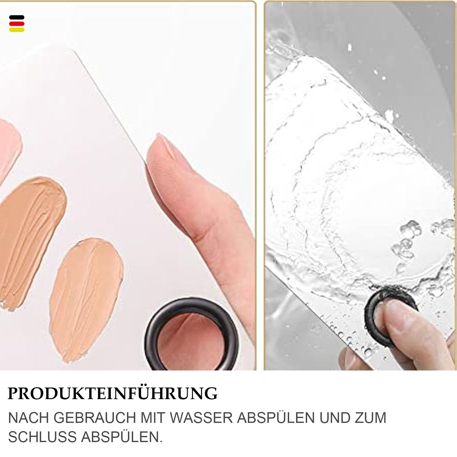 MAGICSHE Make-up Schwamm & Tools Make-up-Tools Professionelle Beauty Set 2-teiliges Pinsel,Palettenstab