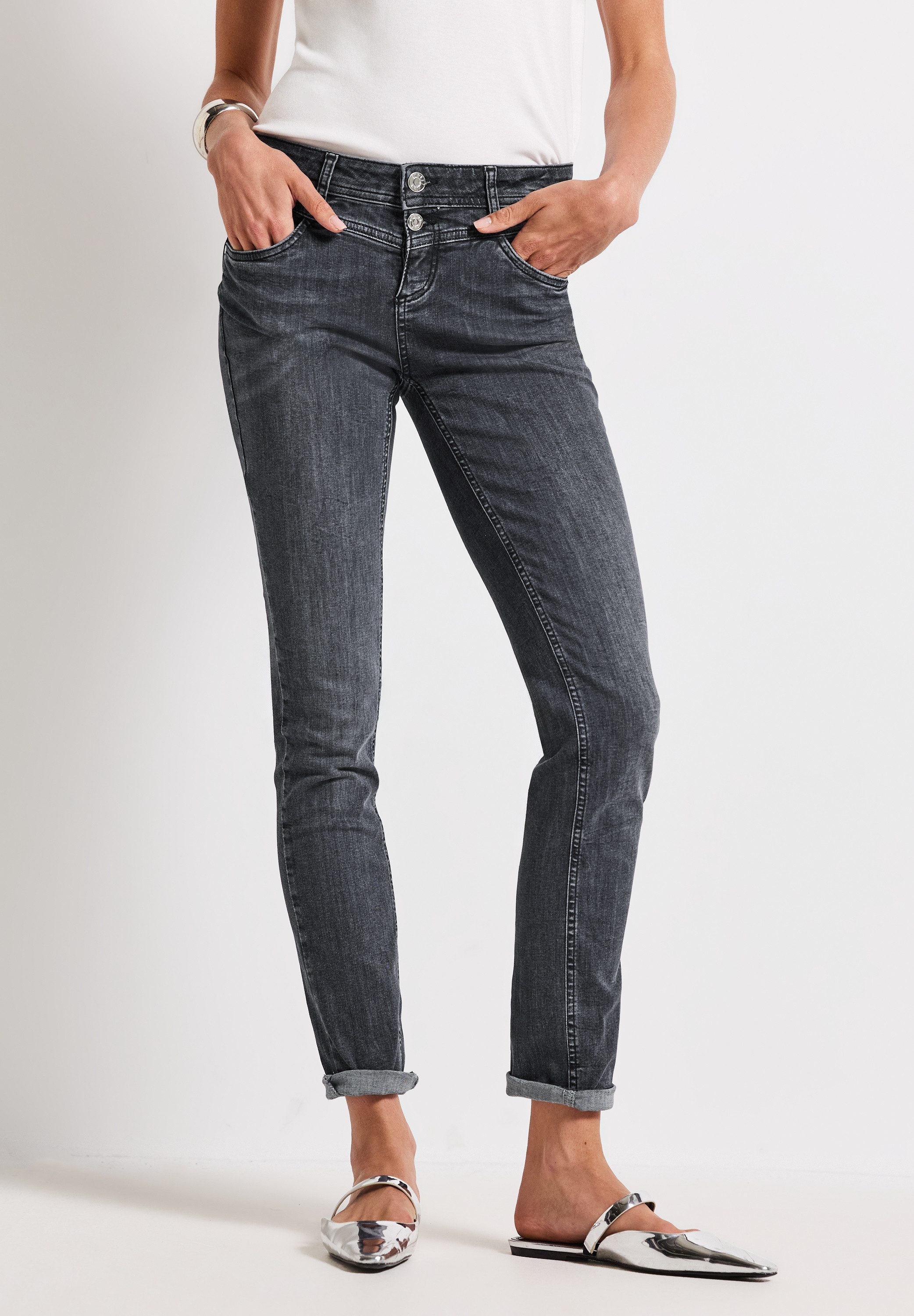 STREET ONE Regular-fit-Jeans Style Jane im Five-Pocket Style