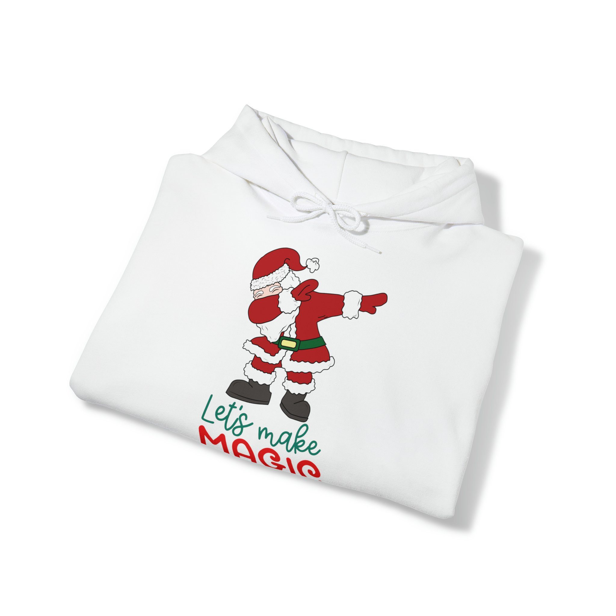 Magic Santa Elegance Make Christmas Quality White Weihnachtspullover Hoodie Weihnachtssweatshirt Let´s