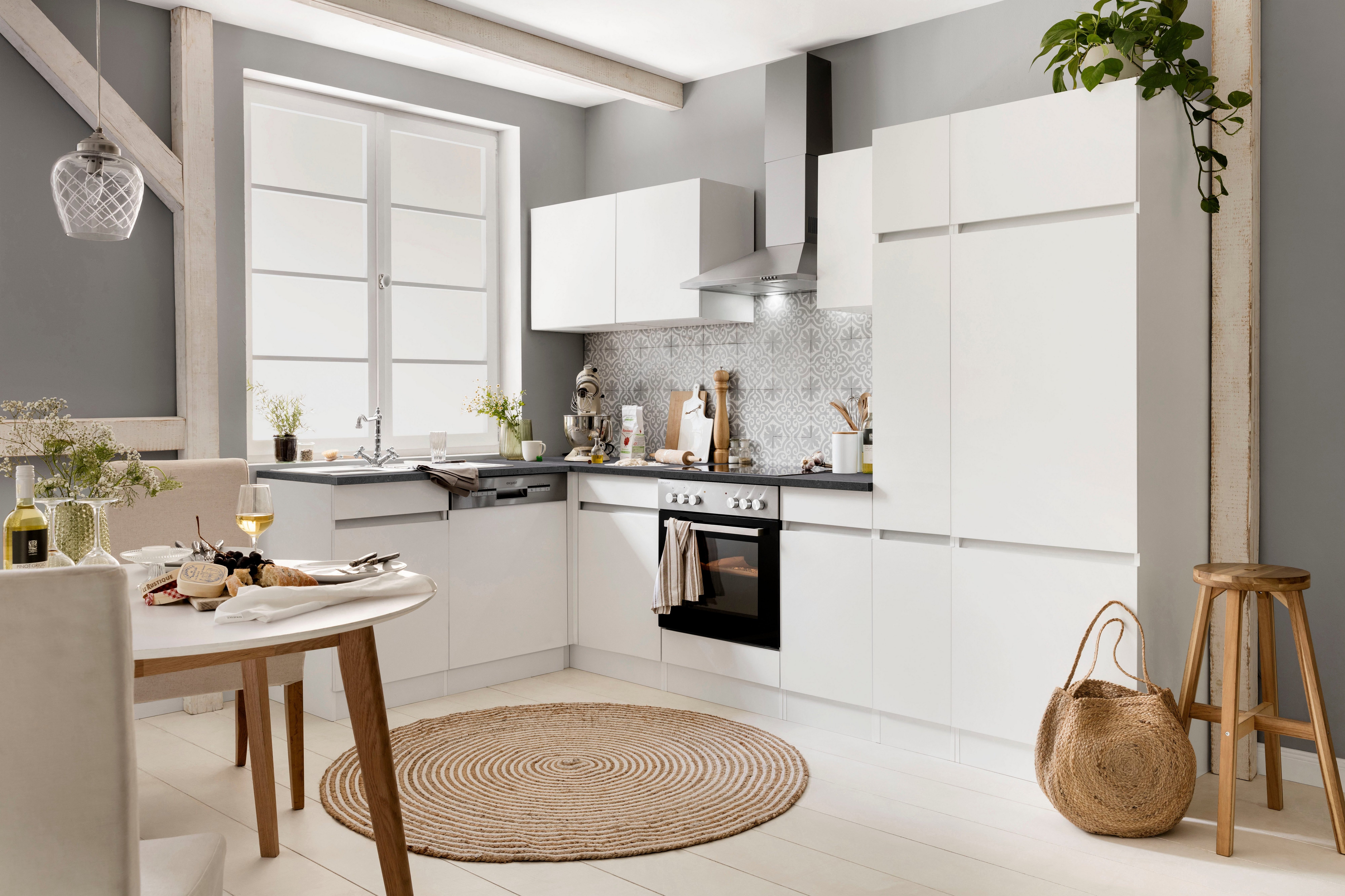 OPTIFIT Winkelküche Roth, Stellmaße 300x175 cm, wahlweise mit E-Geräten, mi günstig online kaufen