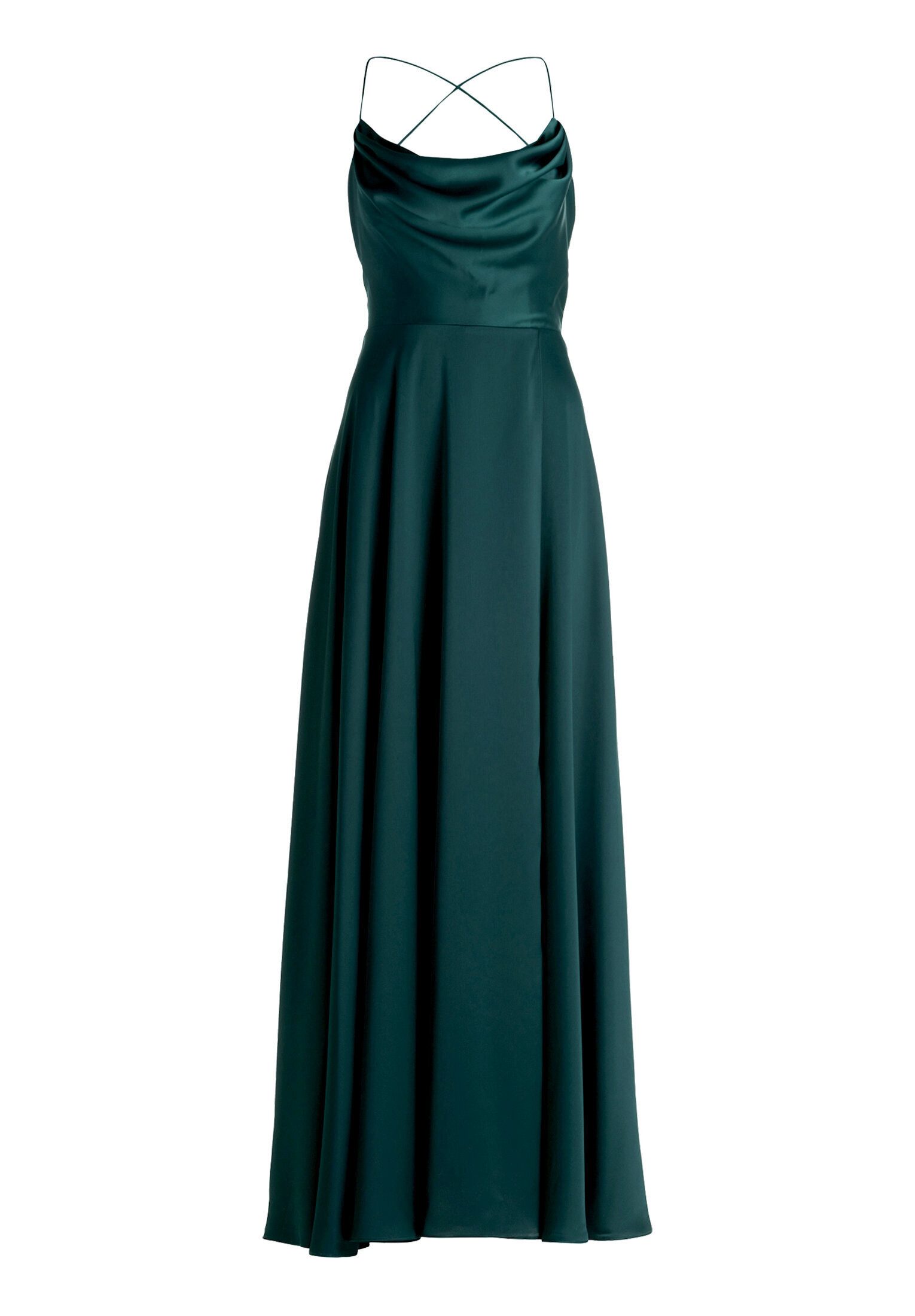 Vera Mont Abendkleid Damen mit Wasserfallausschnitt Material