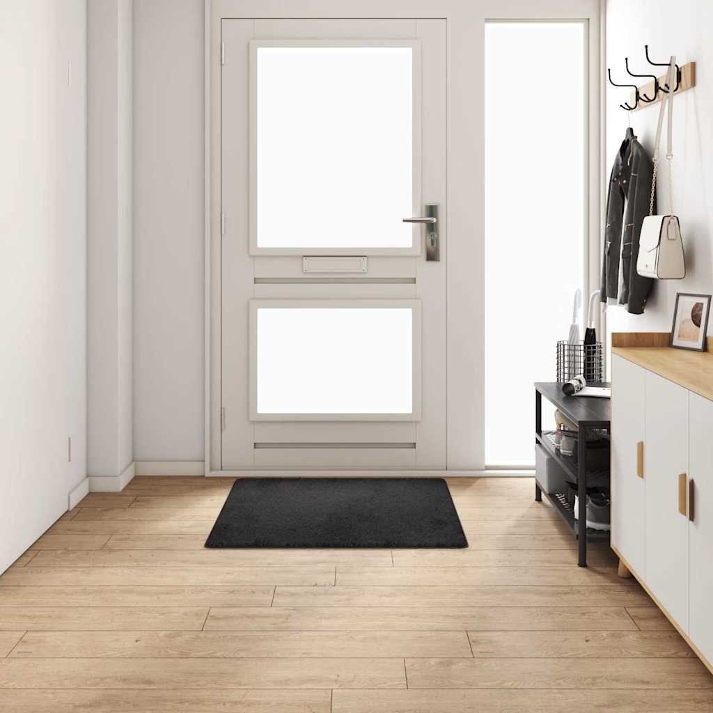 vidaXL Teppich Teppichläufer Schwarz 100 x 100 cm 100% Polypropylen Tuft, Q günstig online kaufen