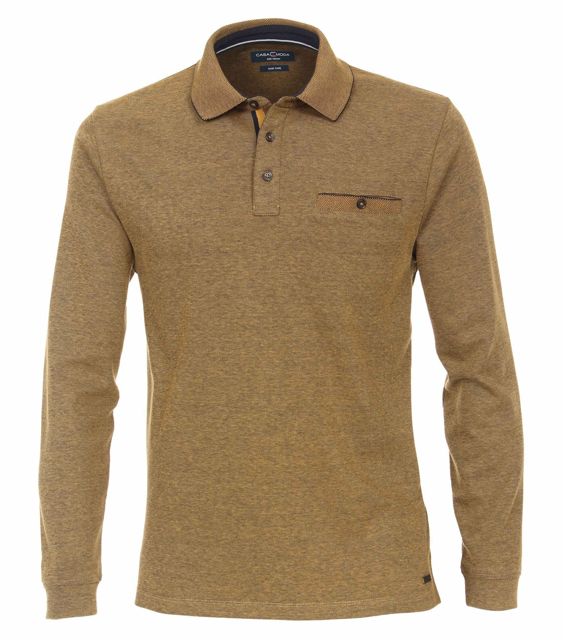 CASAMODA Langarm-Poloshirt CASAMODA Polo-Shirt Langarm gestreift günstig online kaufen