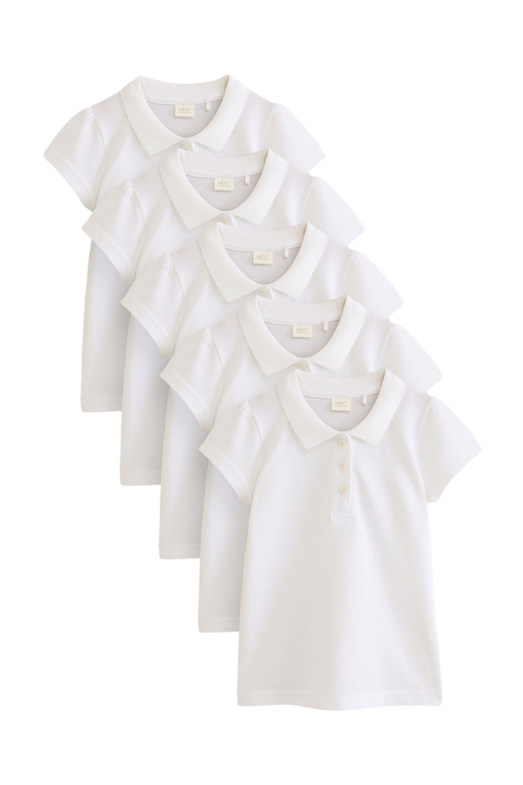 Poloshirt 5 Kurzärmelige Polohemden Baumwolle Slim Fit