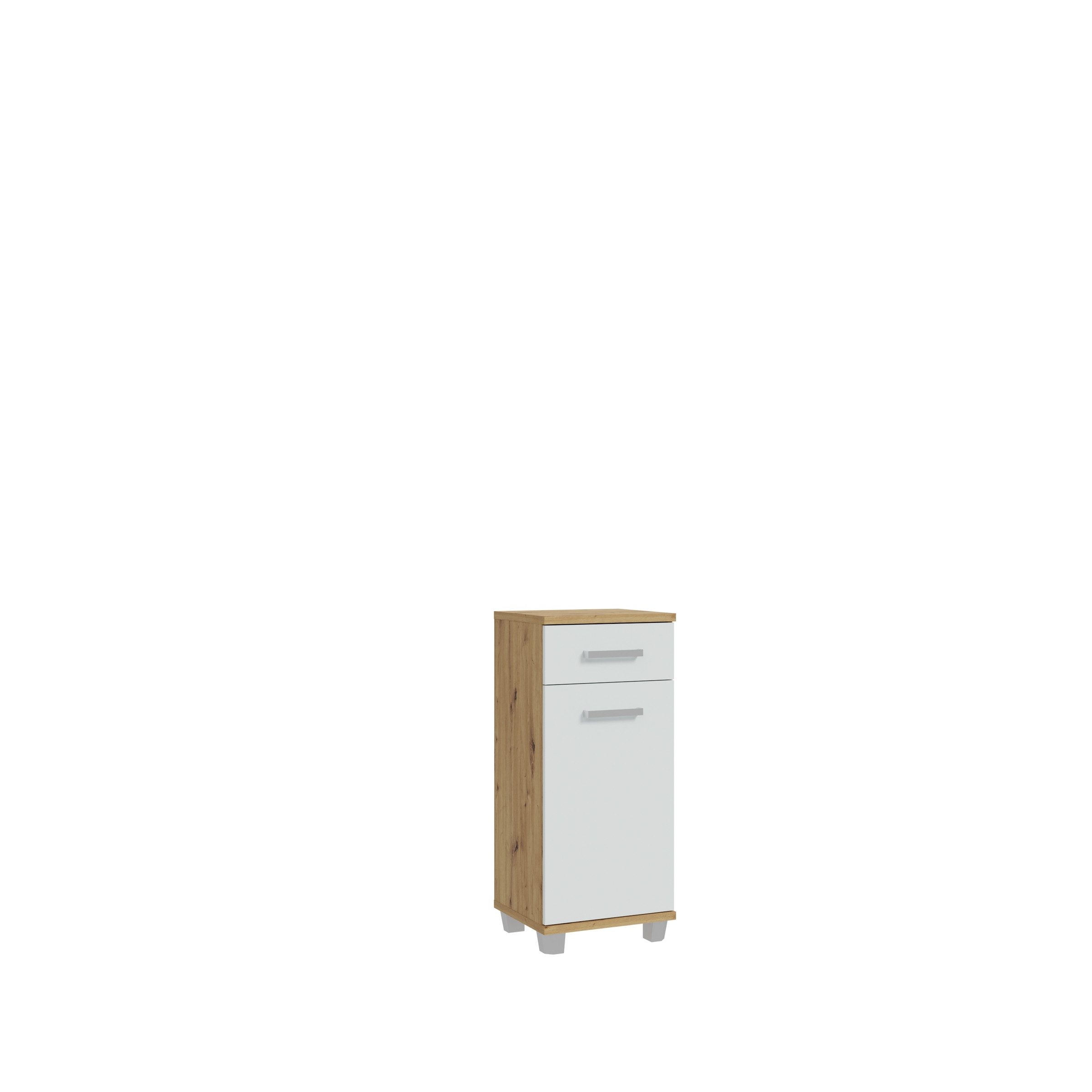 freiraum Badkommode Veris, in grau,braun - 40,2x90,8x34,8cm (BxHxT)