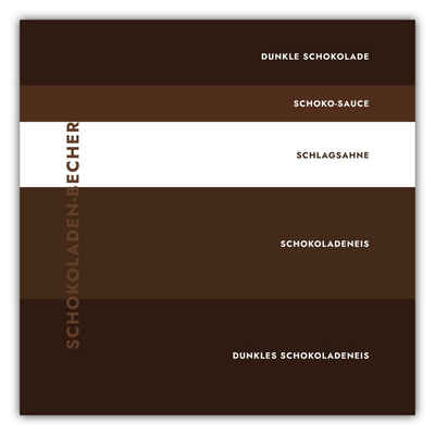 MOTIVISSO Poster Eisbecher - Schokolade