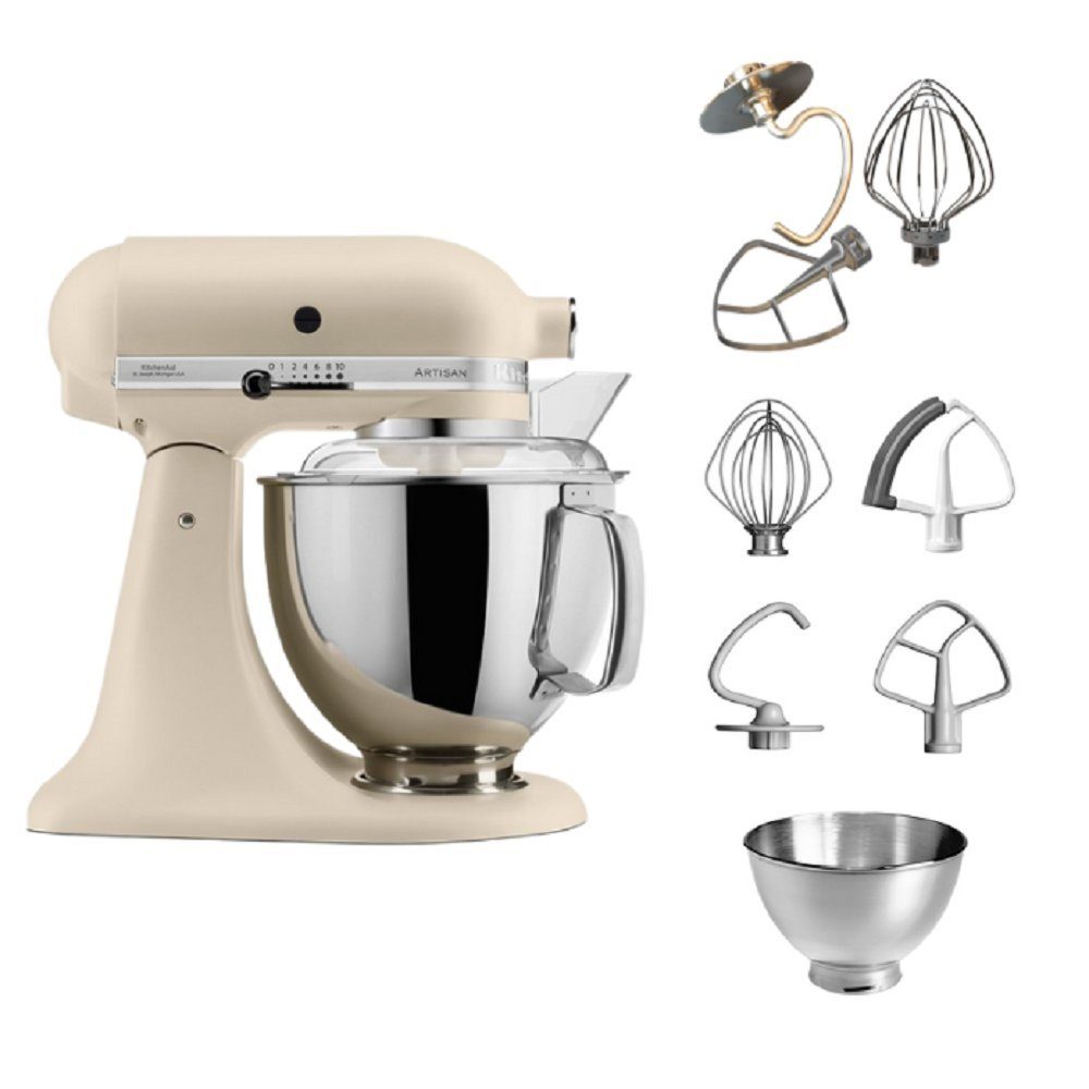 KitchenAid Küchenmaschine KitchenAid Tschimmlover 5KSM175 Artisan Matcha L Küchenmaschine 4,8 Grün Set