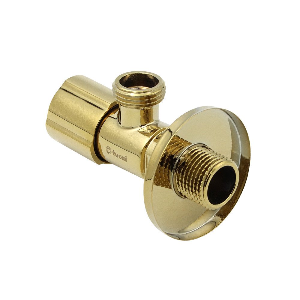 TUCAI Eckventil Eckventil Tucai TMM C850 Premium AG/AG 1/2"-1/2" gold