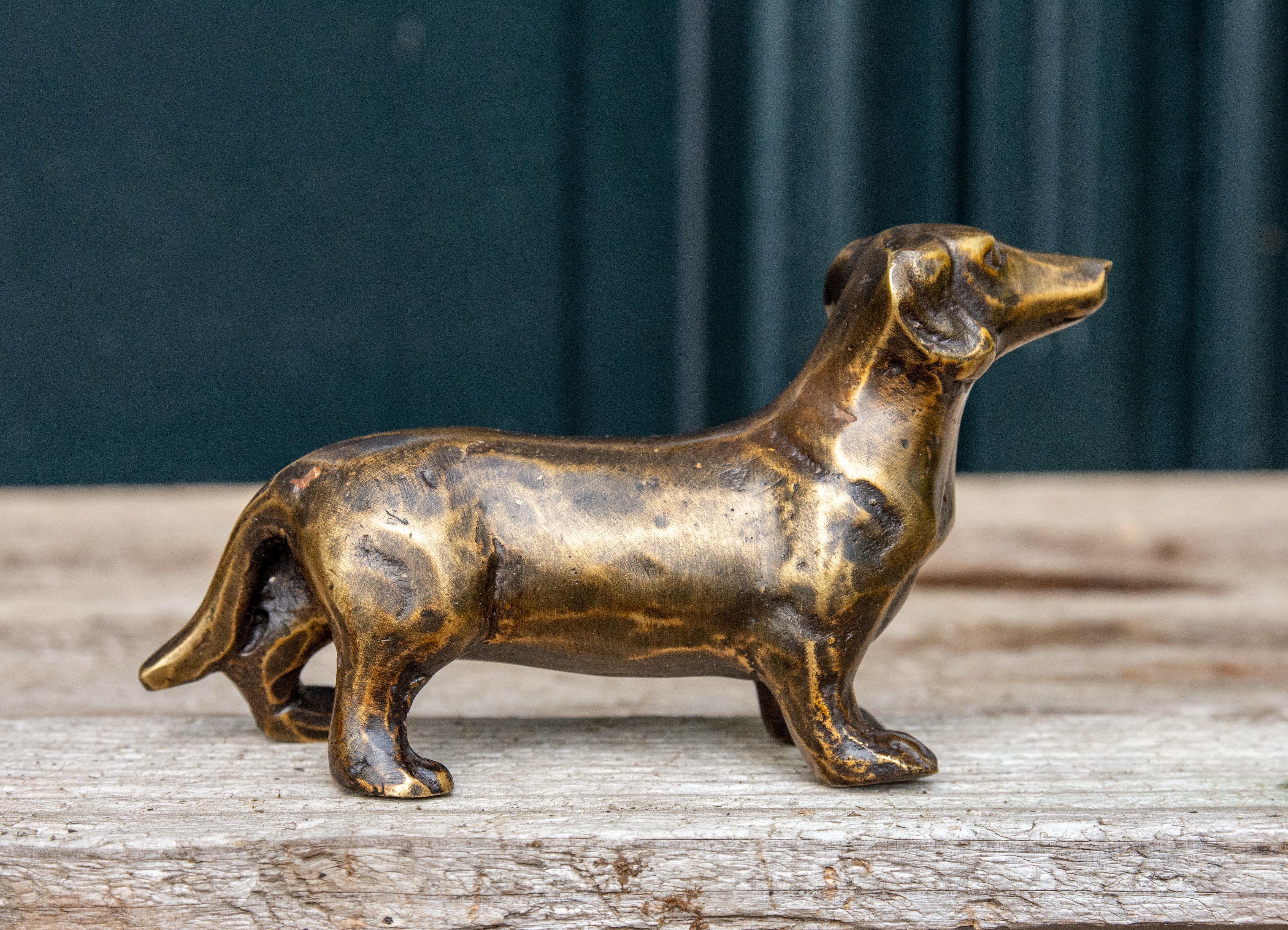 IDYL Dekofigur IDYL Bronze-Skulptur Dackel