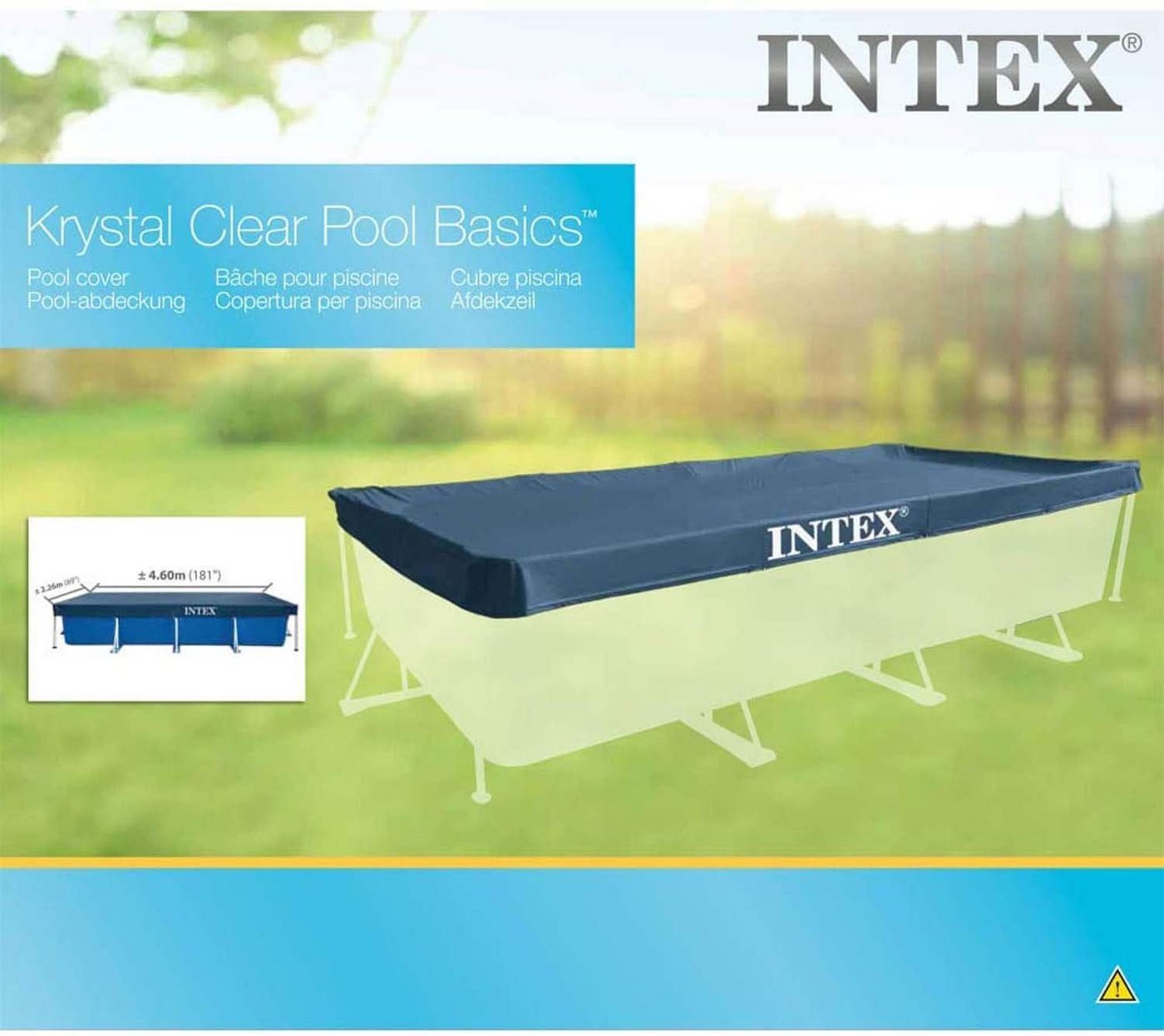 Thumbnail - Intex Pool-Abdeckplane Intex 28039 - 4.5M X 2.2M RECTANGULAR POOL COVER
