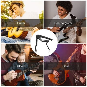 Avisto Westerngitarre Konzertgitarre Smart Kapodaster, für Konzertgitarre Einhandbedienung, Kapodaster für Gitarre, Leicht, robust, keine Bundschnarren