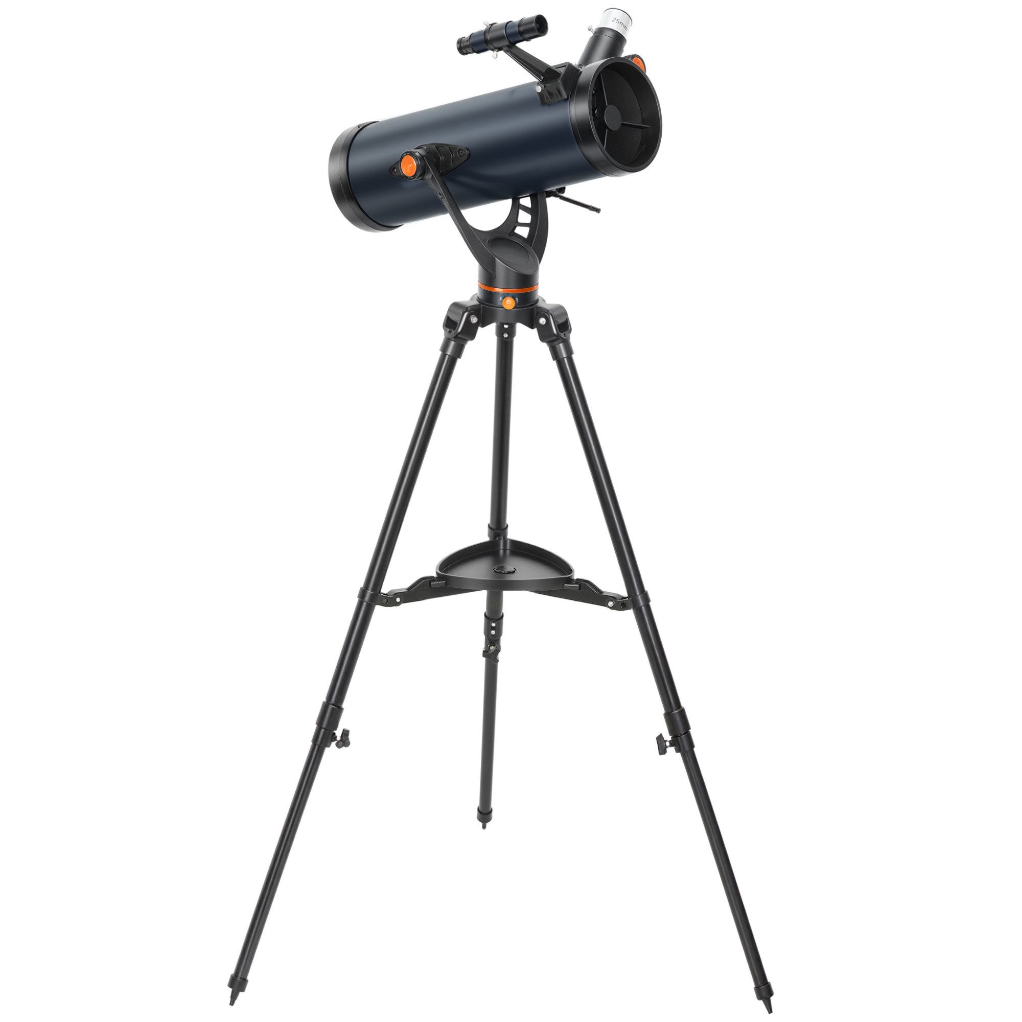 kowdom Spiegelteleskop nach Newton Spiegelteleskop 114 mm Öffnung, 40x/100x, mit Stativ & Tasche, Spiegelteleskop, 114 mm Öffnung, Reflektor, 40x/100x, für Anfänger