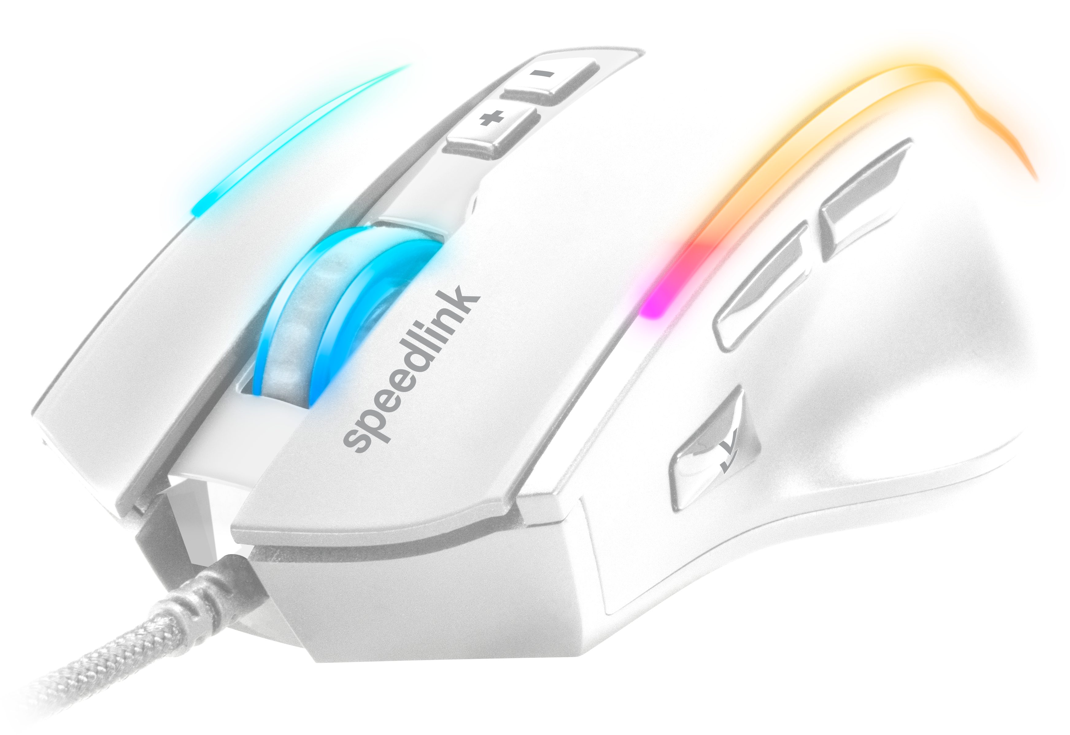 Speedlink DECUS NX gummierte, RGB beleuchtete Gaming-Maus (konfigurierbare RGB Beleuchtung)