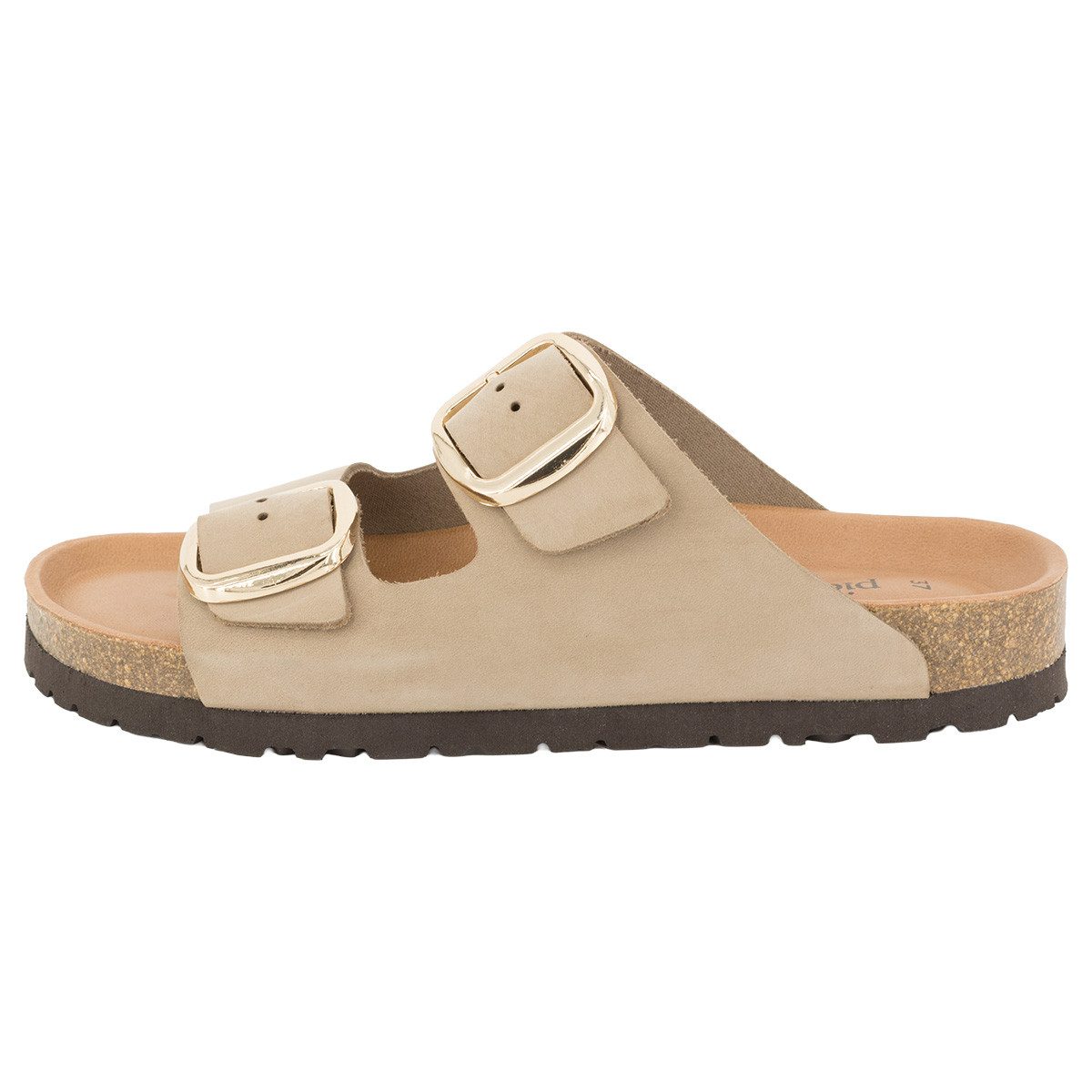 piece of mind. Comfort Pantolette (1-tlg) Pantoletten - Ergonomisches Fußbett, pflanzlich gegerbtes Nubuk Leder