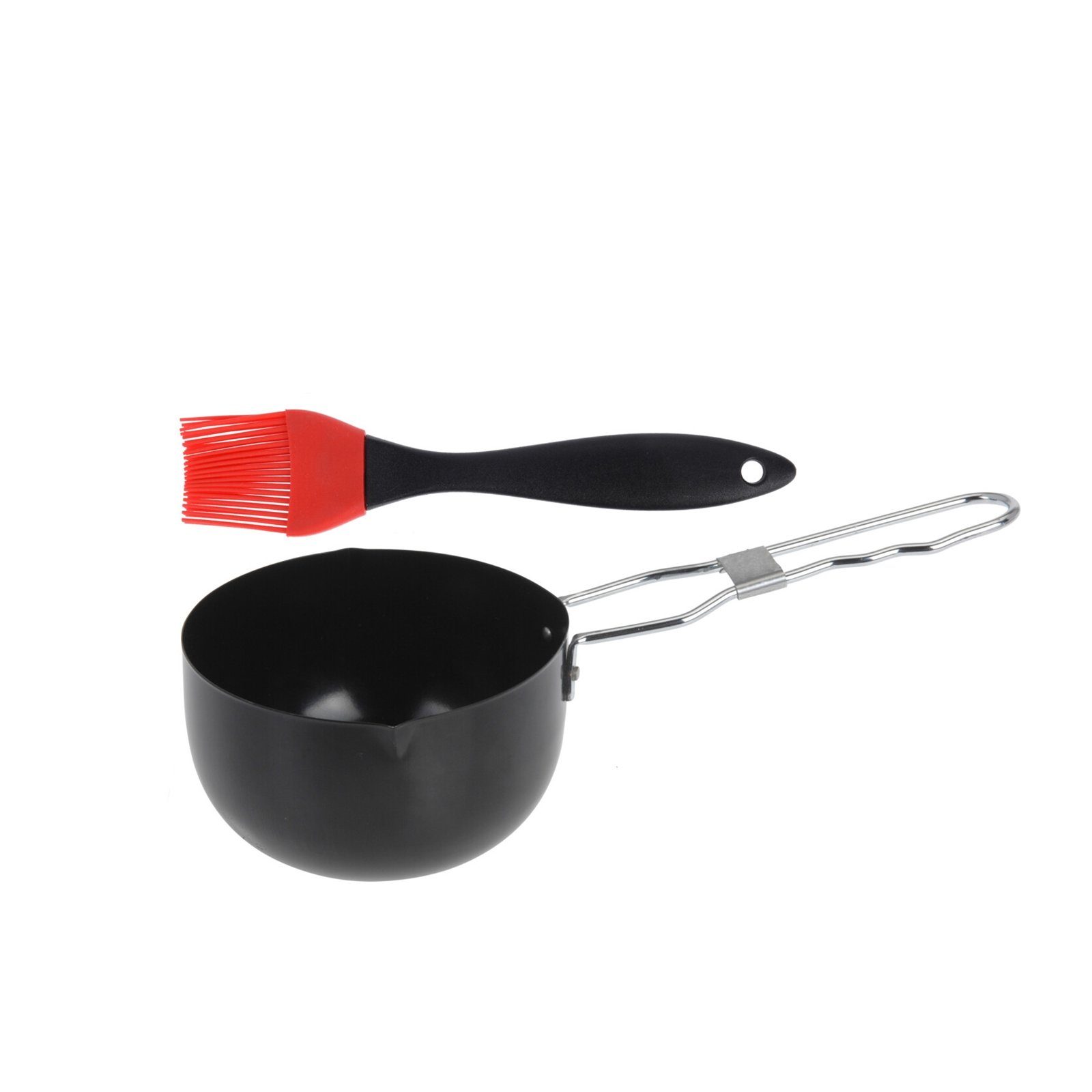 Neuetischkultur Kochtopf Soßentopf mit Pinsel BBQ, Metall (Set, 2-tlg), Barbecuetopf Stieltopf