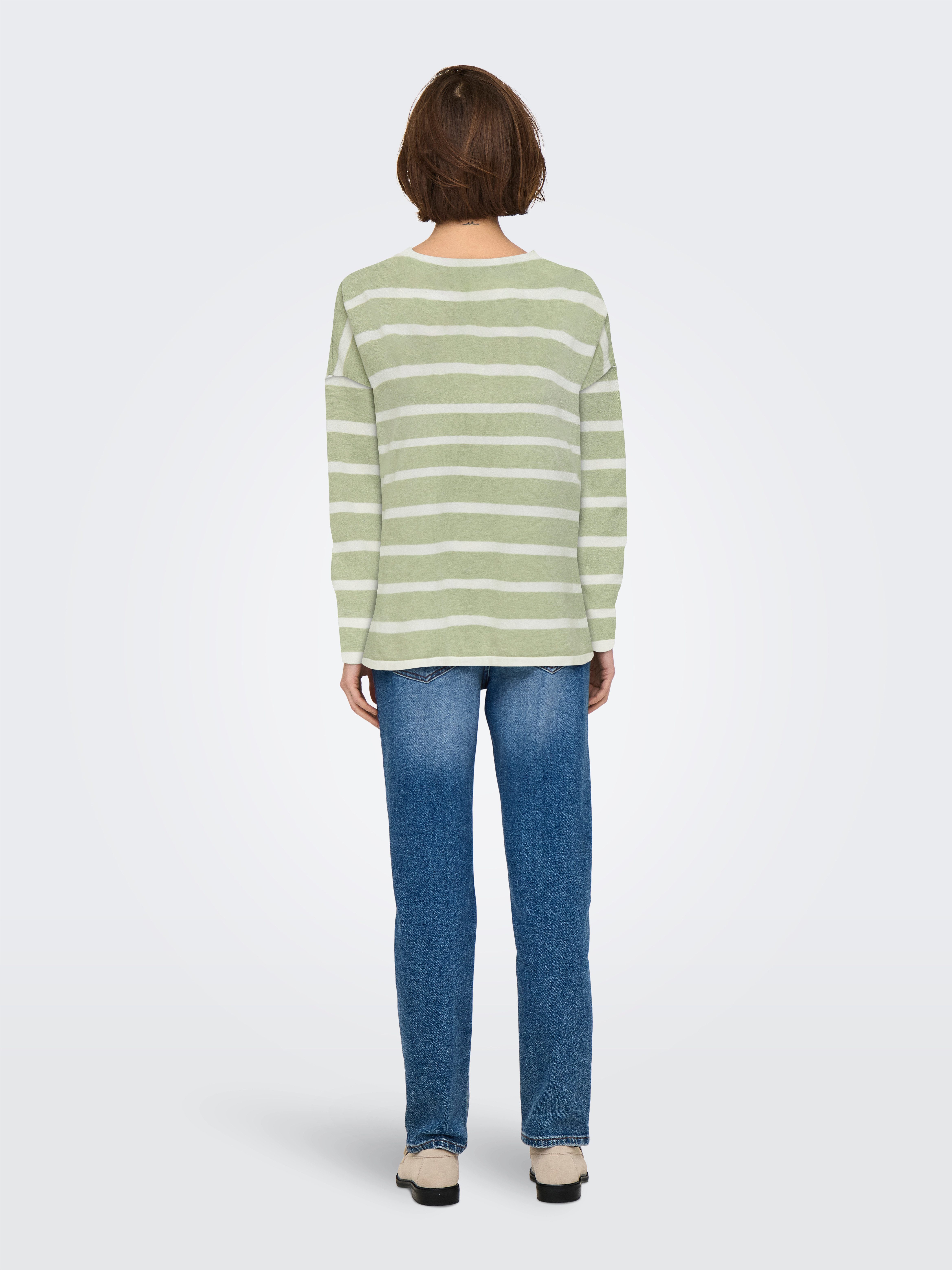 ONLY Strickpullover ONLAMALIO LIFE LS V-NECK KNT