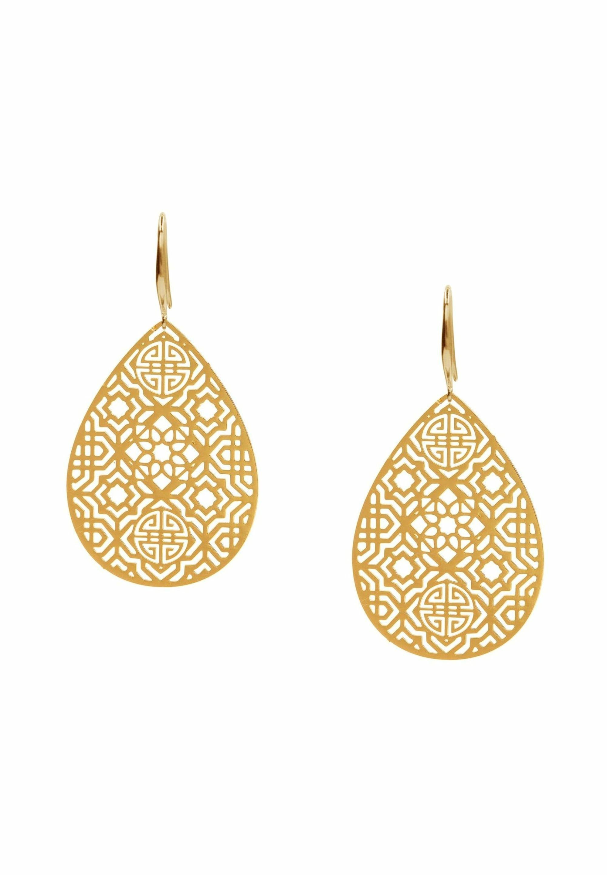 Gemshine Paar Ohrhänger Mandala Tropfen, Handmade günstig online kaufen
