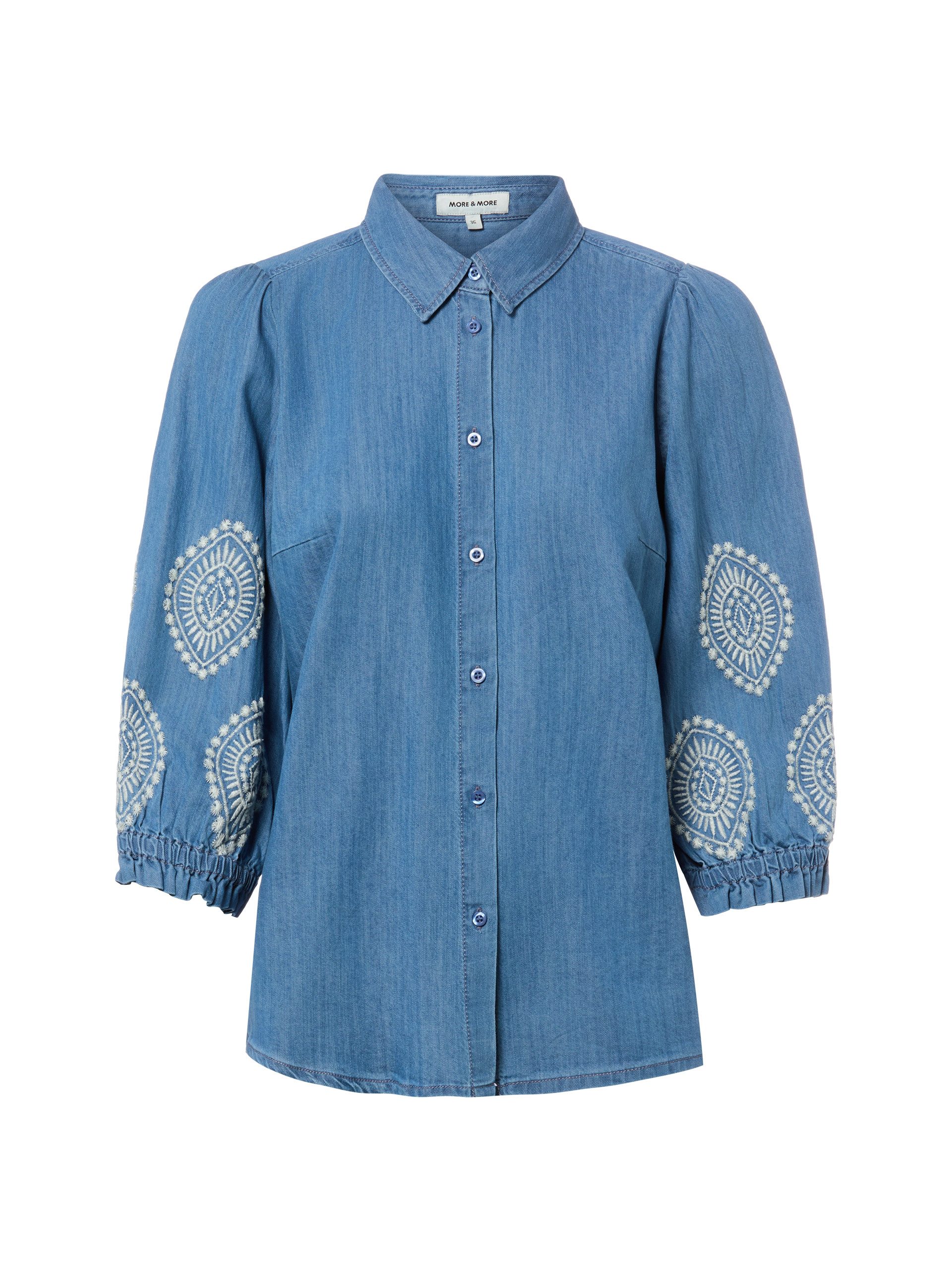 MORE&MORE Jeansbluse