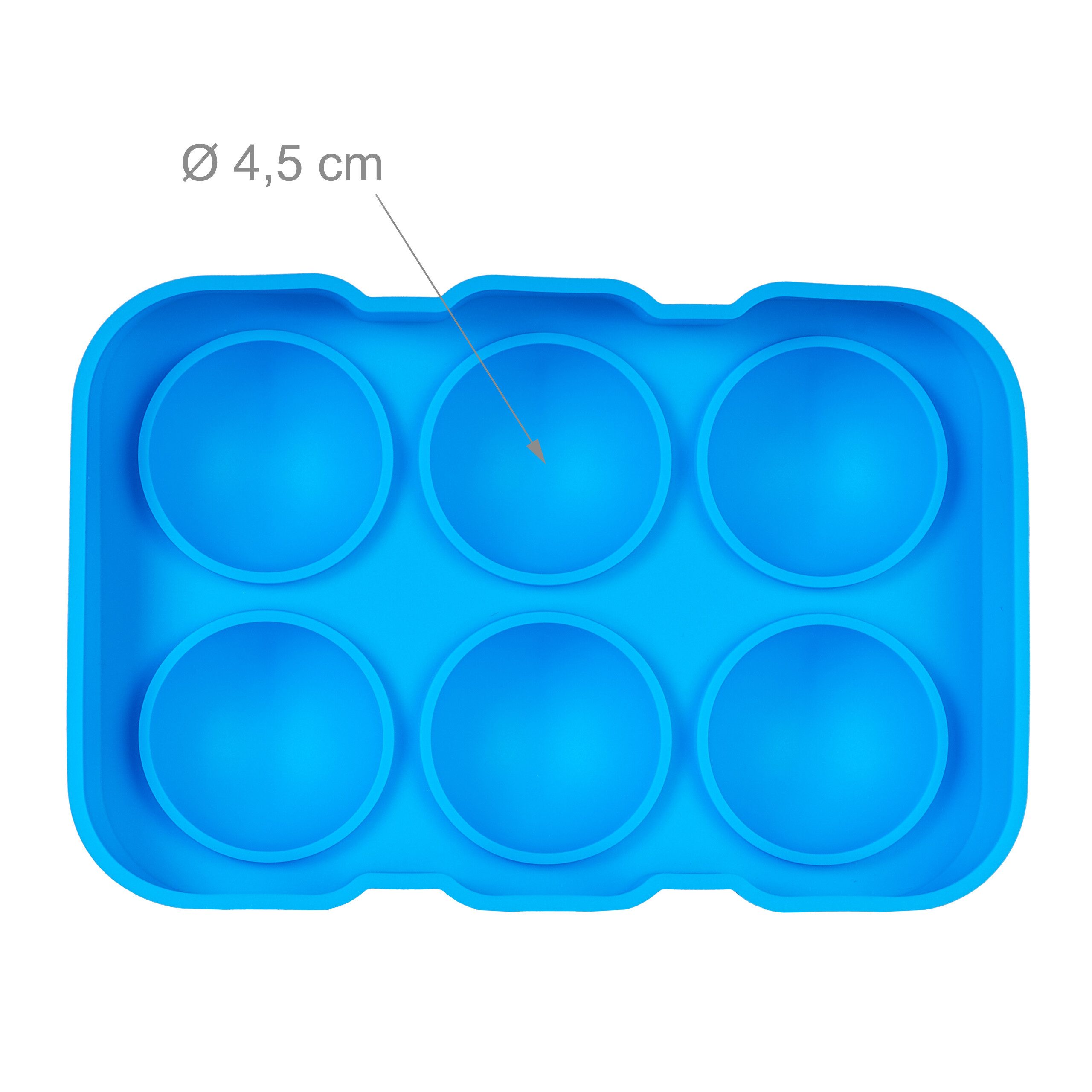 relaxdays Eisform Eiswürfelform Silikon 2er Set