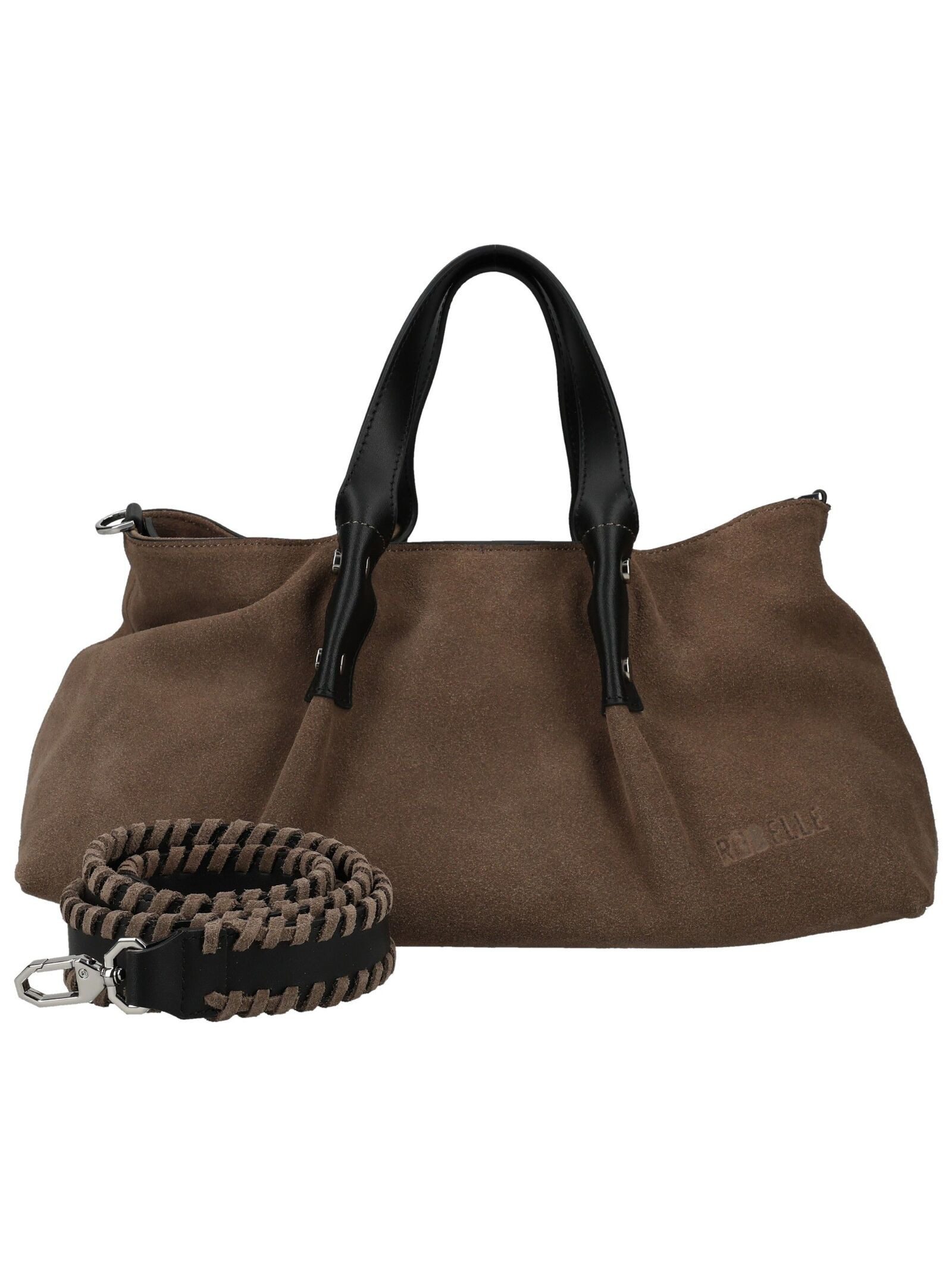 REBELLE Henkeltasche REBELLE Taschen Veloursleder/Textil