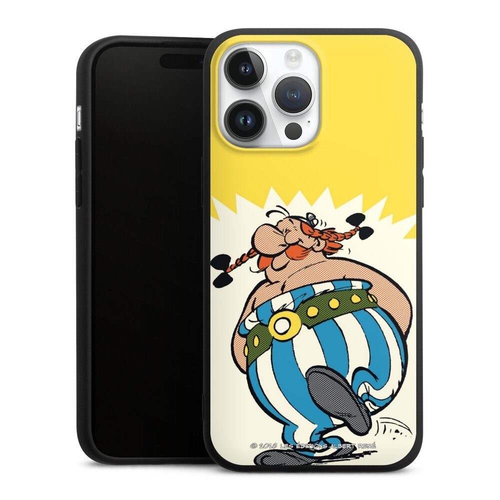 DeinDesign Handyhülle Vintage Obelix Offizielles Lizenzprodukt Obélix Vintage, Apple iPhone 14 Pro Max Silikon Hülle Premium Case Handy Schutzhülle