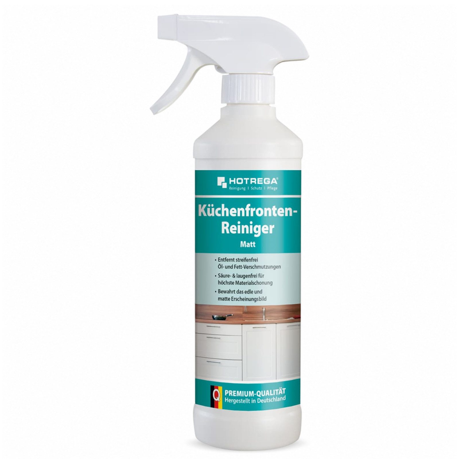HOTREGA® Küchenfronten Reiniger matt Küchenreiniger streifenfrei 500ml Küchenreiniger