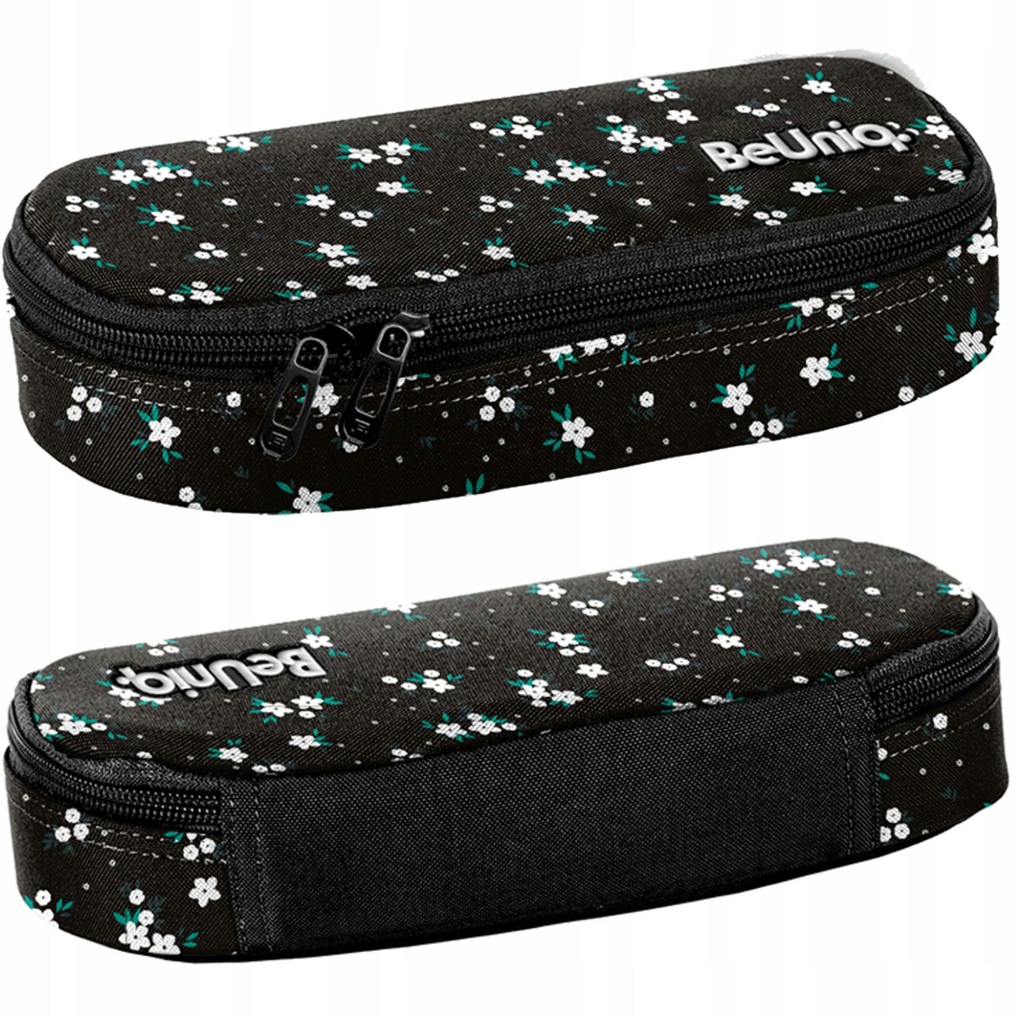 Festivalartikel Federtasche Schulmäppchen Etui Einzelfach Schwarze Blumen BeUniq von Paso