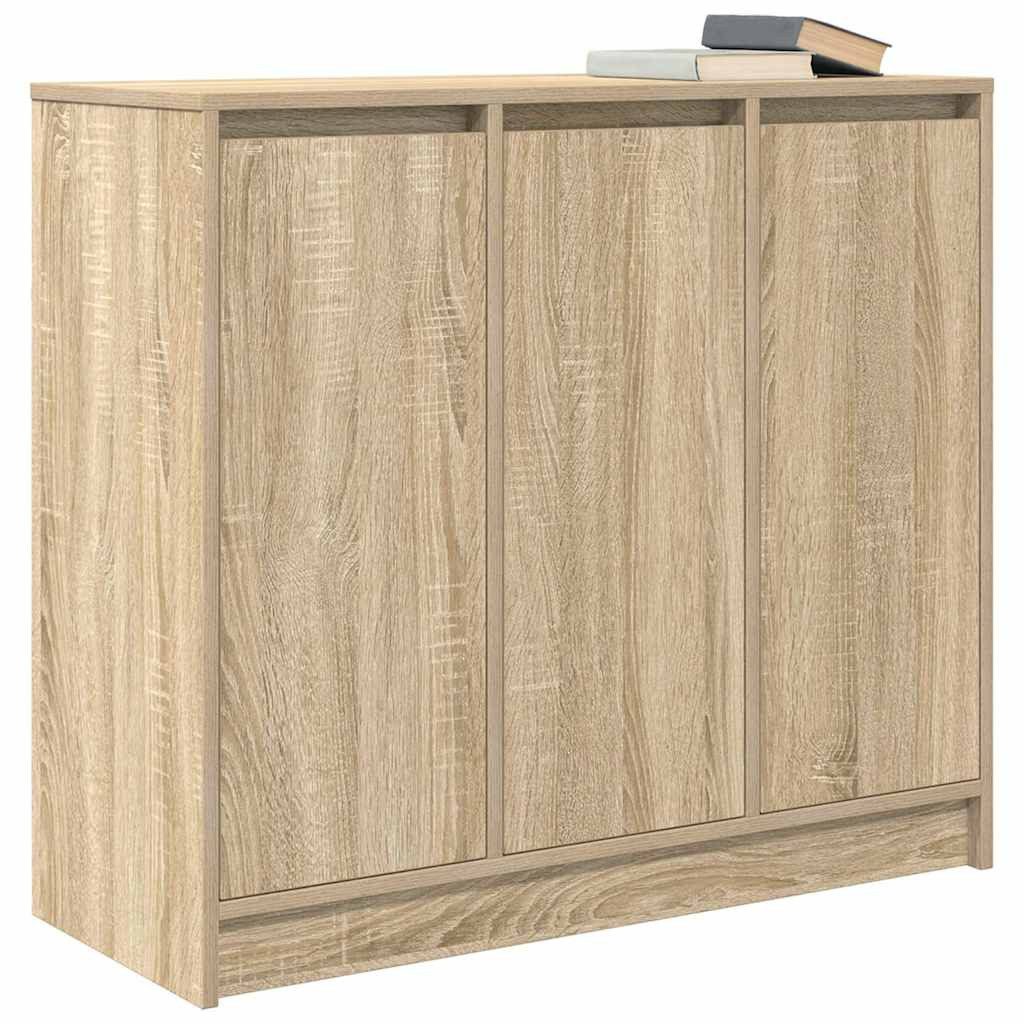 vidaXL Sideboard Sideboard Sonoma-Eiche 85x34x76 cm Holzwerkstoff (1 St) – Bild 4 von 5