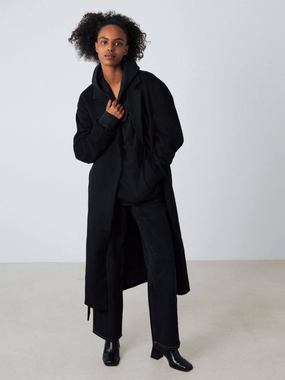 HONEST BASICS Wollmantel aus recycelter Wolle