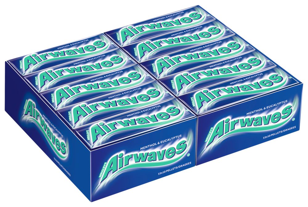 Airwaves Süßigkeit AIRWAVES Menthol Eucalyptus 2x15x10 Dragees