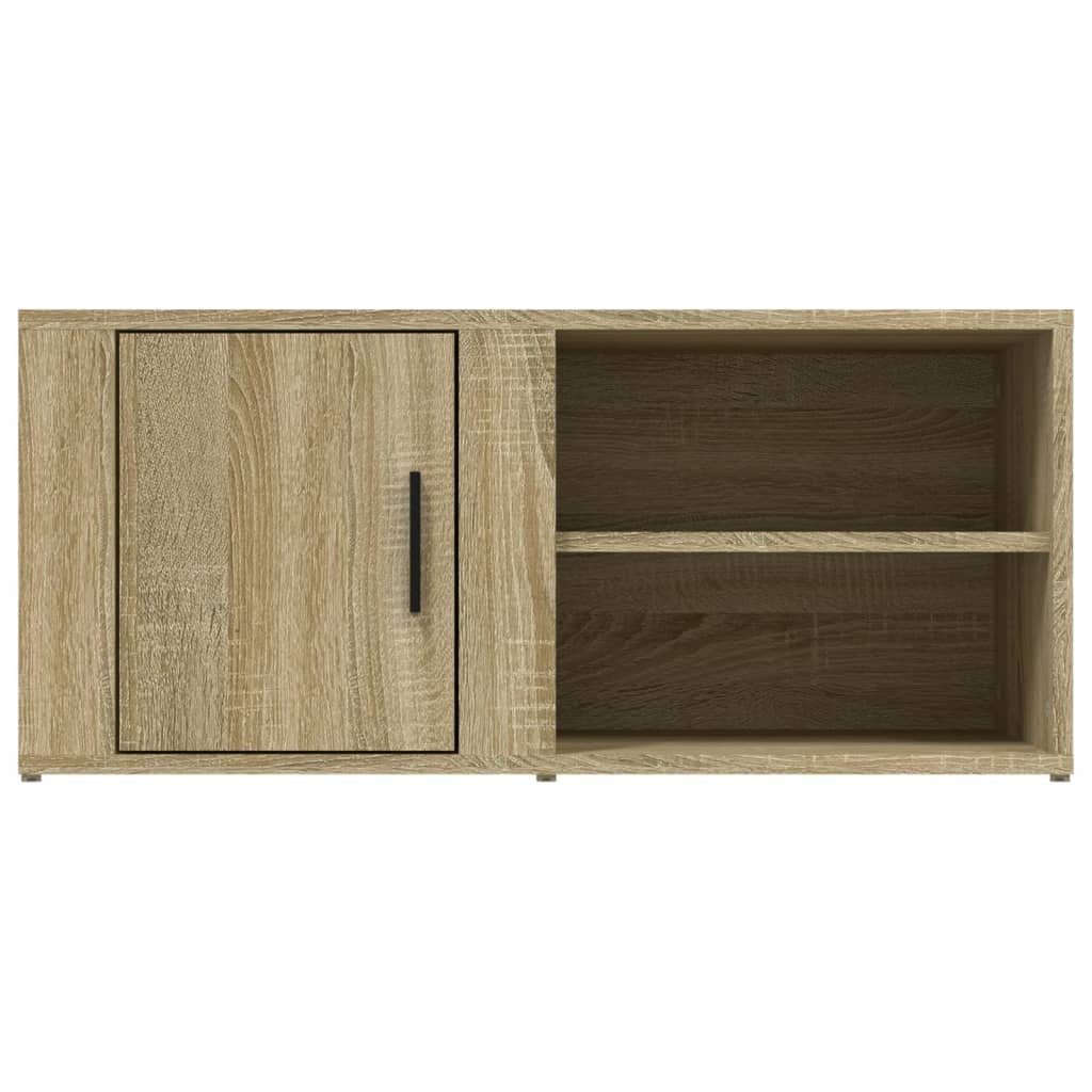 vidaXL TV-Schrank Sonoma-Eiche Holzwerkstoff (1-St) cm Sonoma TV-Schrank 80x31,5x36 Eiche