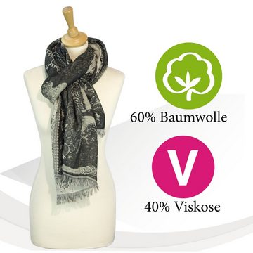 Sunsa Modeschal Sunsa Winterschal, Große Halstuch. Herren Schal aus 60% Baumwolle/40% Viskose.