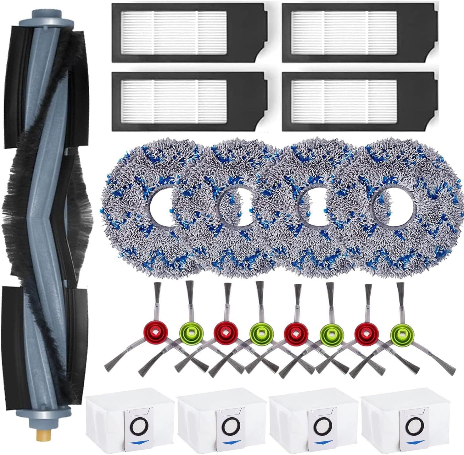 FELIXLEO Saugroboter Zubehör-Set Zubehörset für Ecovacs DEEBOT X1 OMNI, (21-tlg)