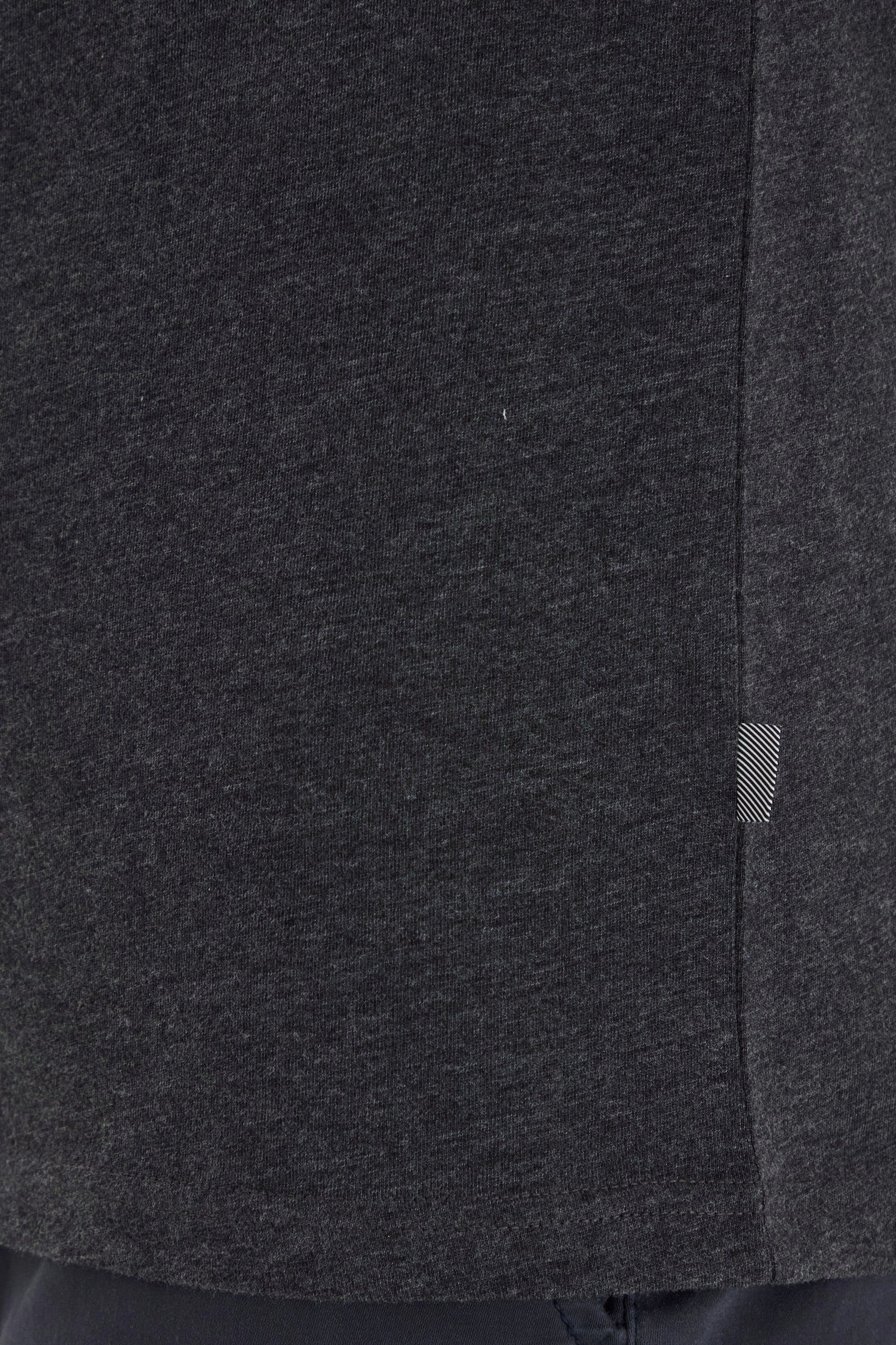 T-Shirt !Solid mit (1940071) Grey SDConni Melange Rundhalsausschnitt T-Shirt Dark