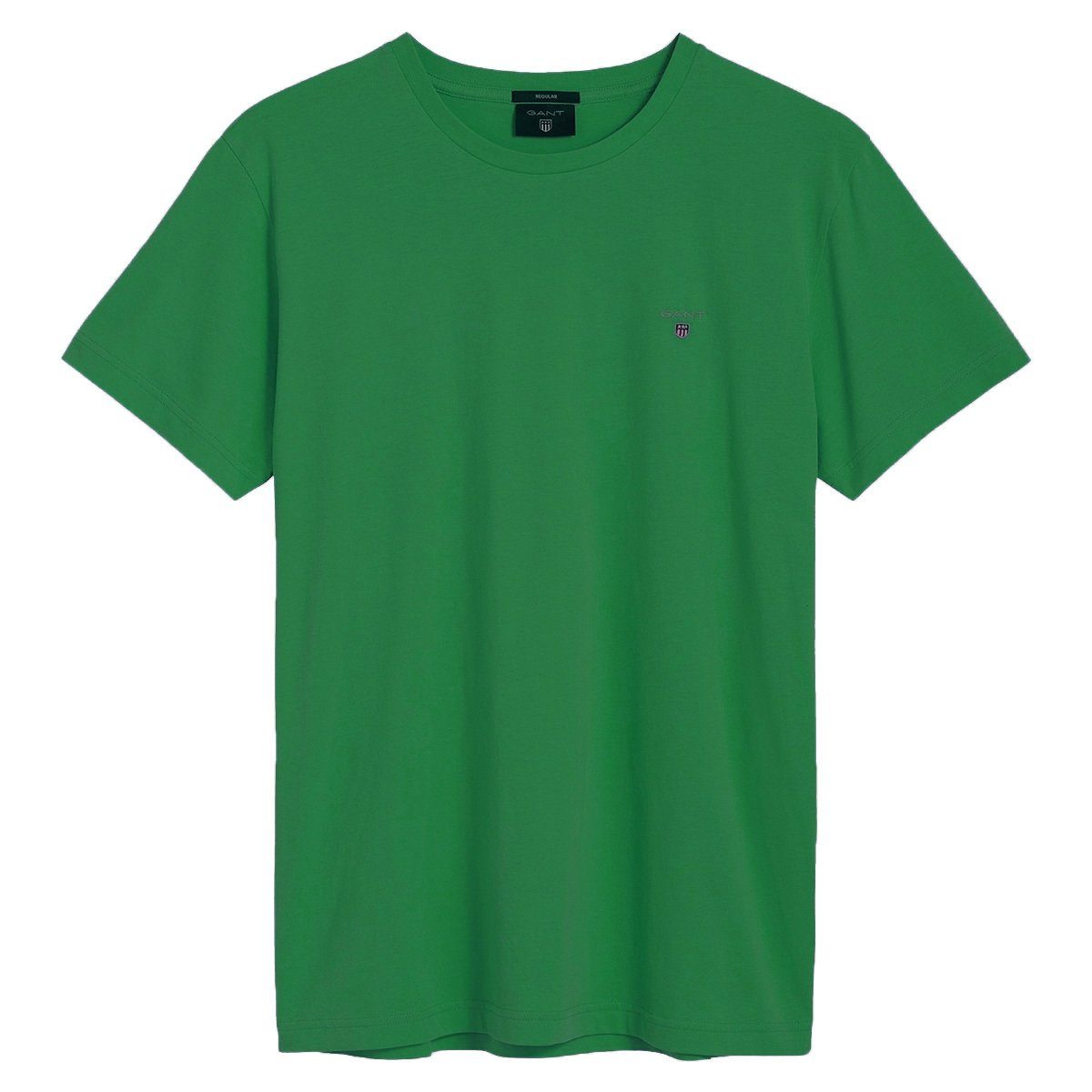 Gant T-Shirt Herren T-Shirt Grün T-Shirt - Original Green) (Lavish kurzarm